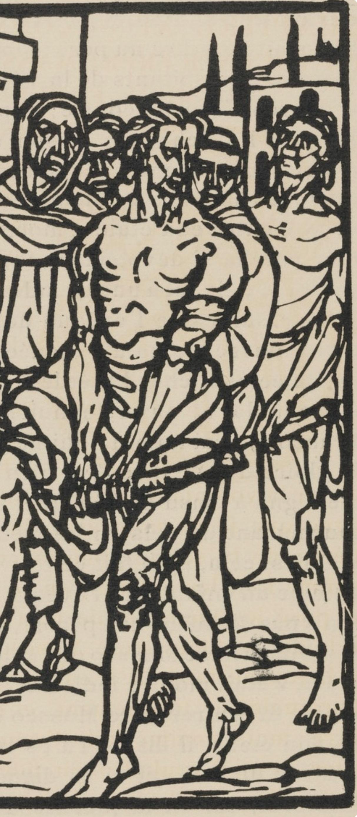 Émile Bernard, Composition (Morane, No. 100), Les Petites Fleurs de St. Françoise, Limited Edition Woodcut