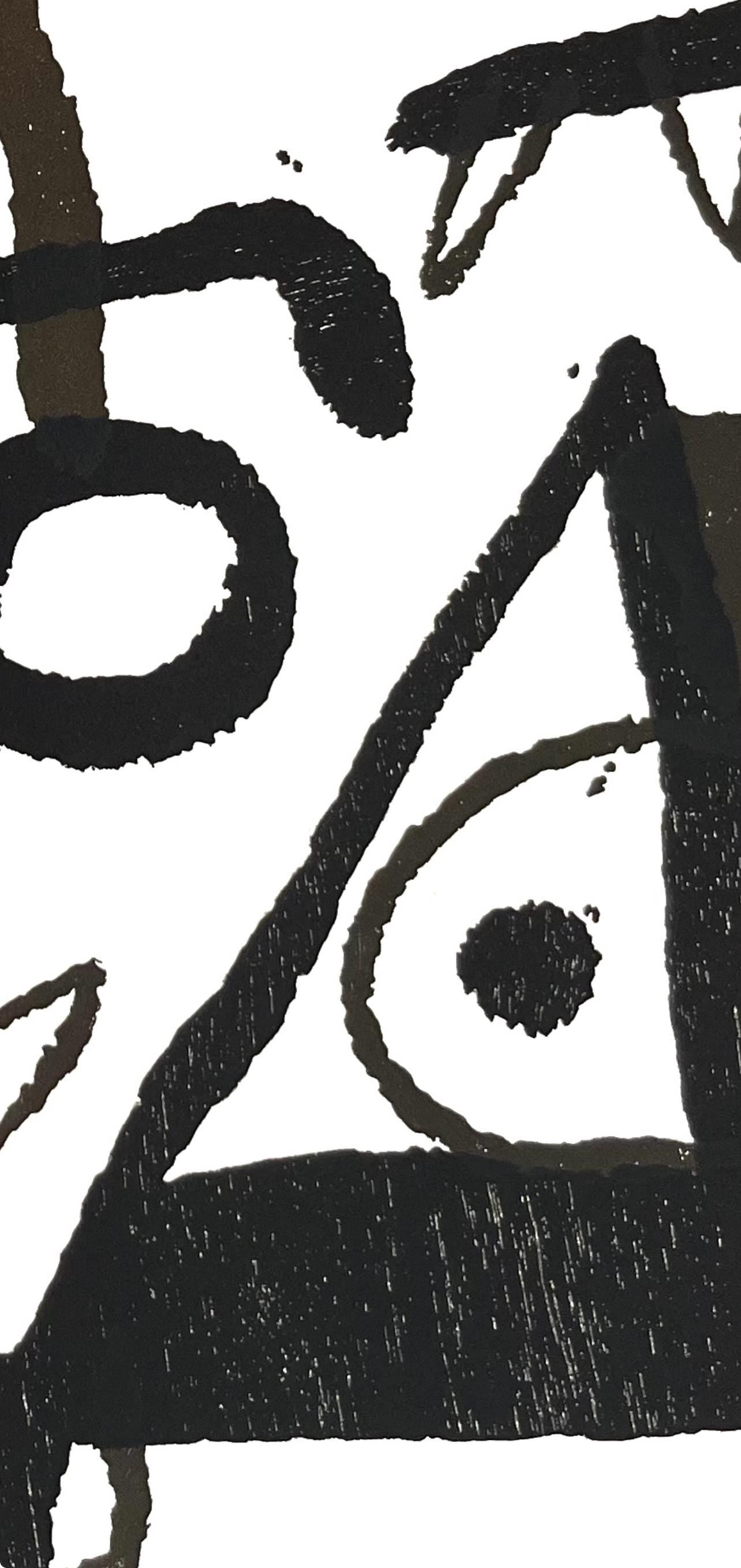 Joan Miró, Composition (Dupin 1294), Miró Graveur, Limited Edition Woodcut