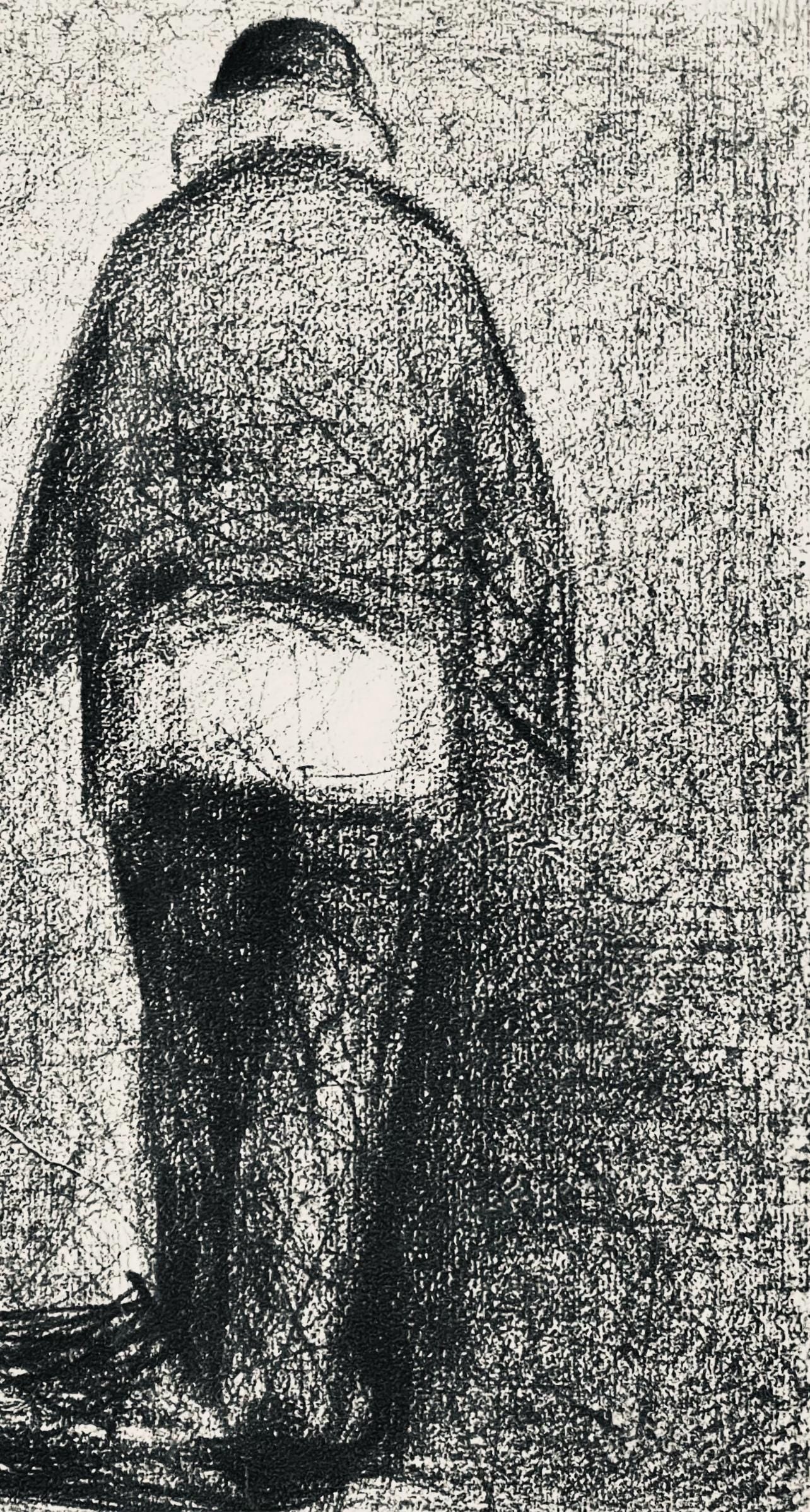 Georges Seurat, L'homme au plaid, Seurat, Limited Edition Lithograph