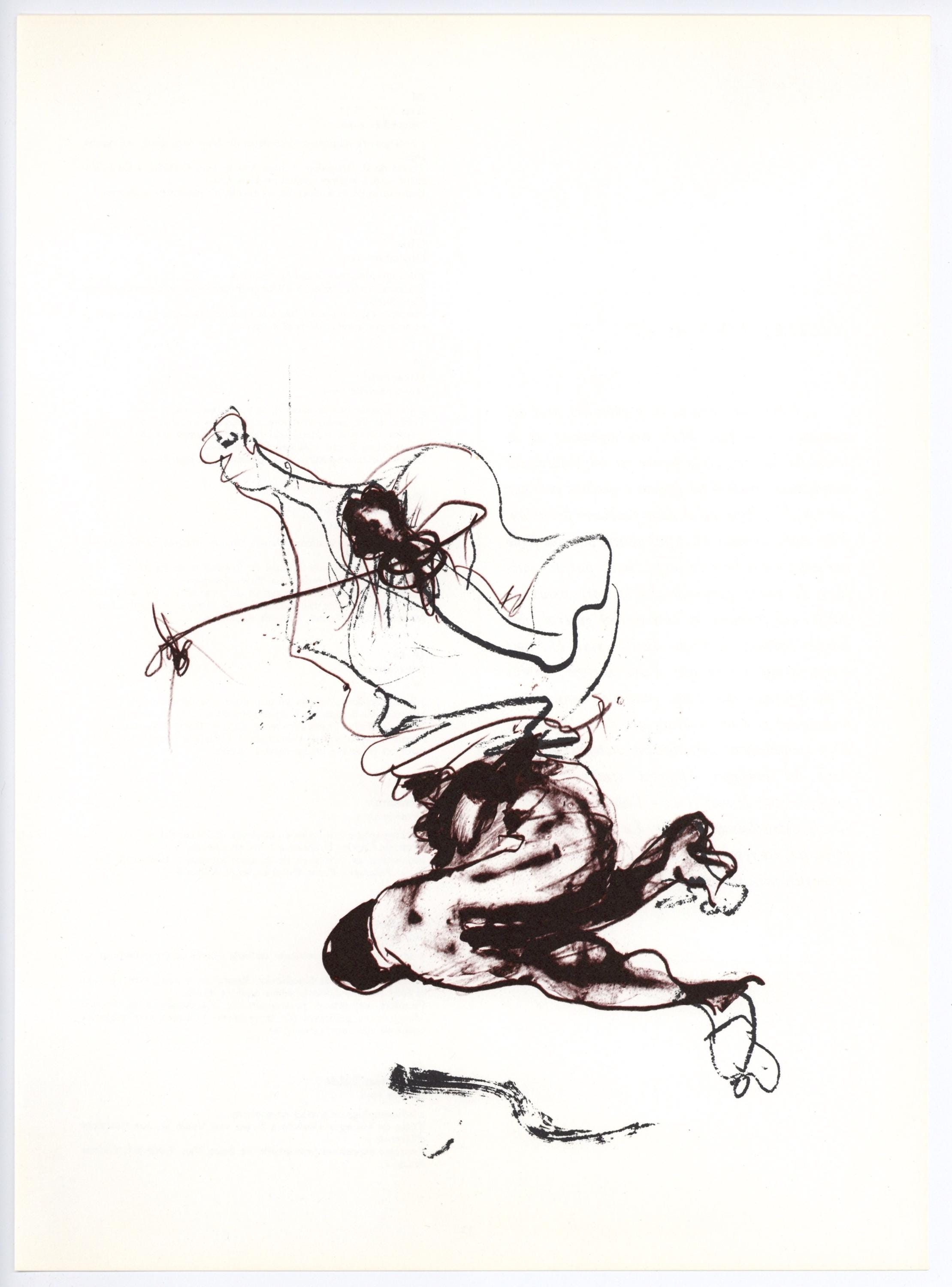Paul Rebeyrolle, Composition, Hommage à Aimé et Marguerite Maeght, Derrière le miroir, Limited Edition Lithograph