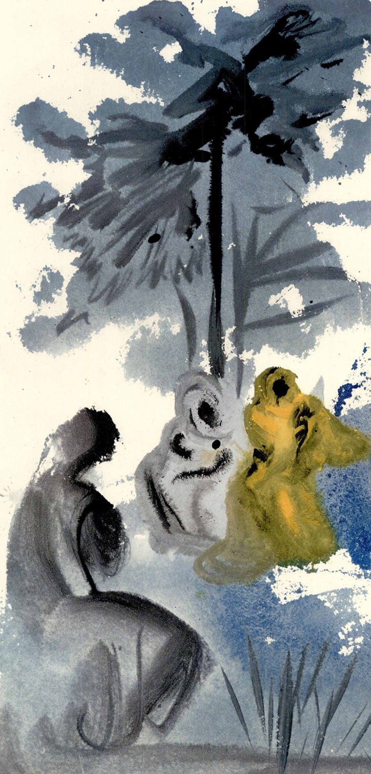 Salvador Dali, Composition (Michler/Löpsinger 1600; Field 69-3), Biblia Sacra, Limited Edition Lithograph