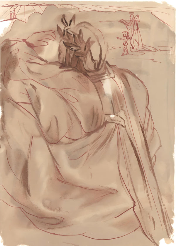 Salvador Dali, Dante’s Repentance (Michler/Löpsinger 1039-1138; Field 189-200), La Divine Comédie, Limited Edition Woodcut