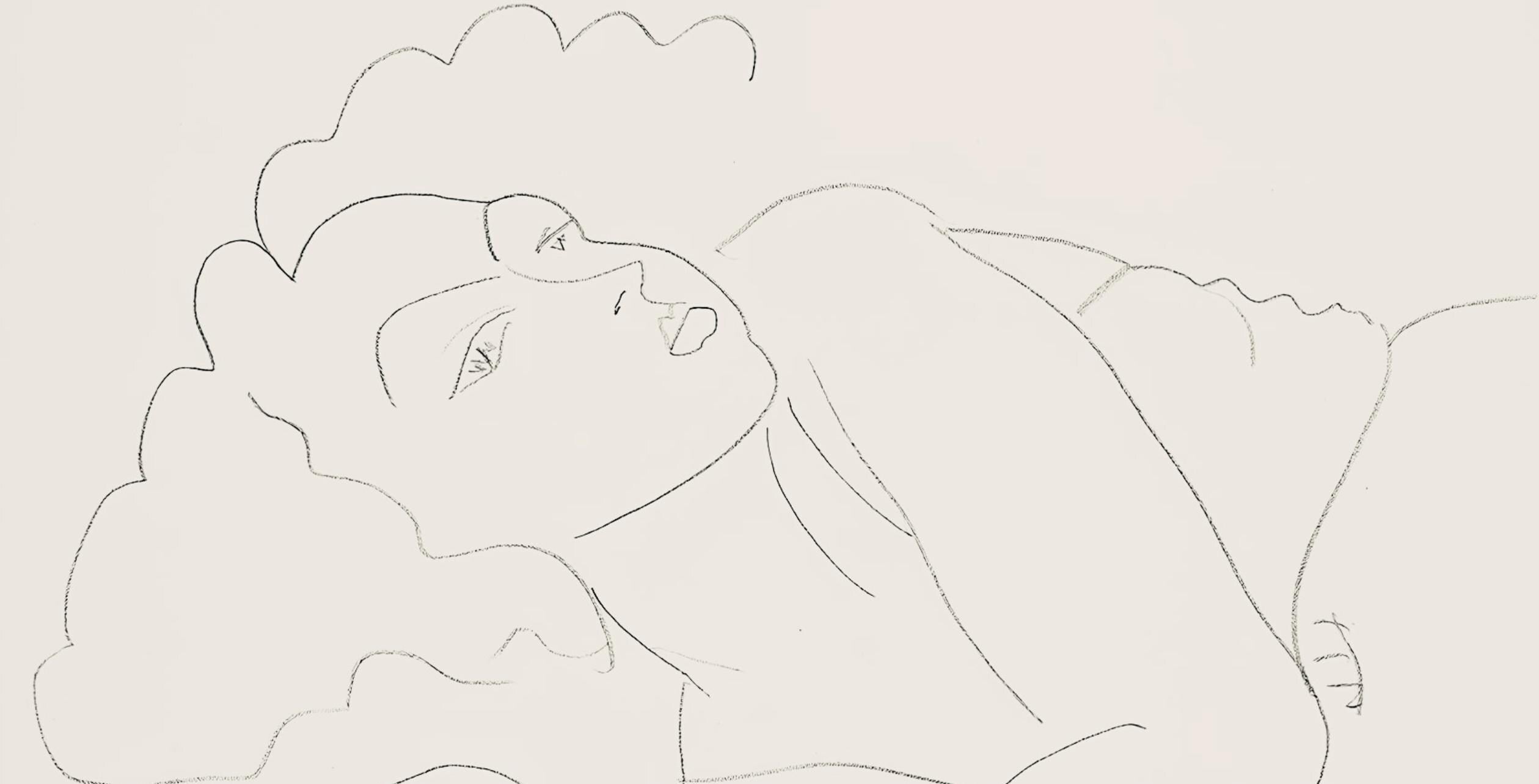 Henri Matisse, Série F, var. 8 (Duthuit 9), Henri Matisse, Dessins, Thèmes et variations, Limited Edition Lithograph