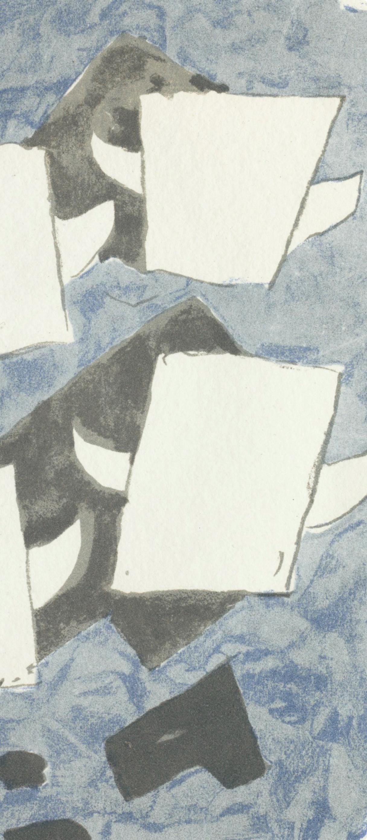 Georges Braque, Composition (Vallier 153), Le Tir à l'arc mis en lumière par Georges Braque, Limited Edition Lithograph