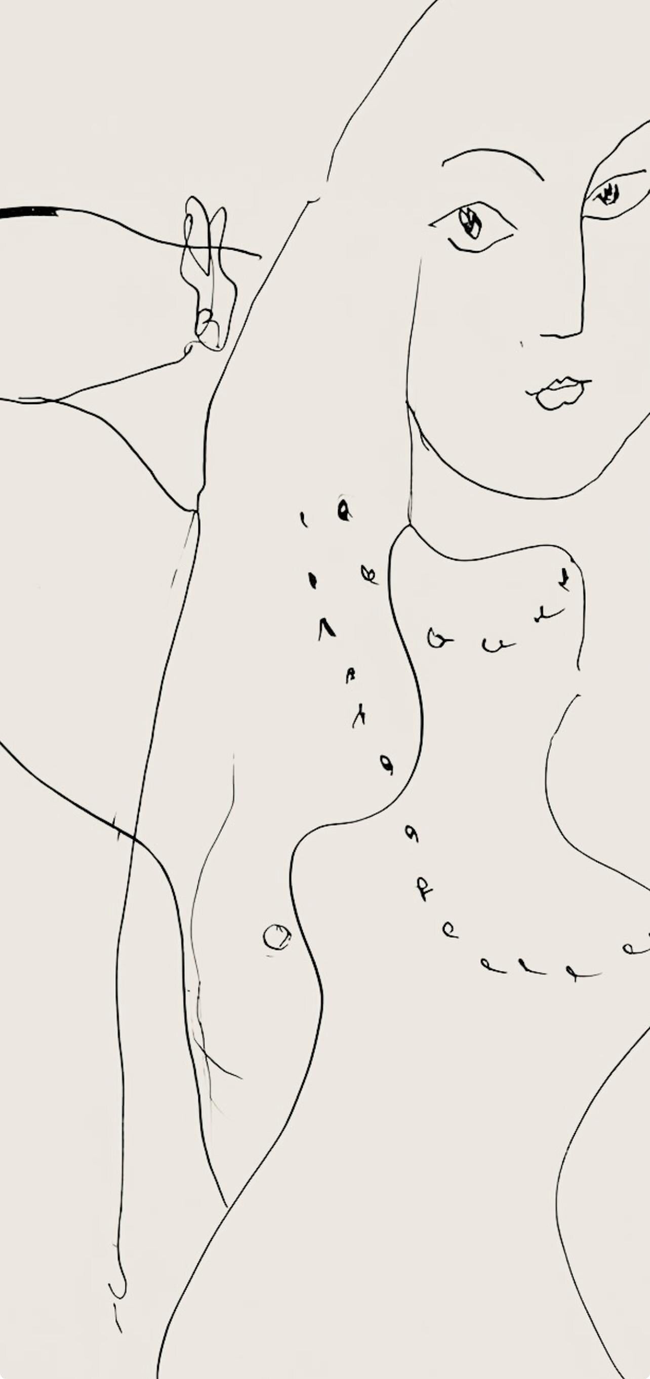 Henri Matisse, Série N, var. 4 (Duthuit 9), Henri Matisse, Dessins, Thèmes et variations, Limited Edition Lithograph