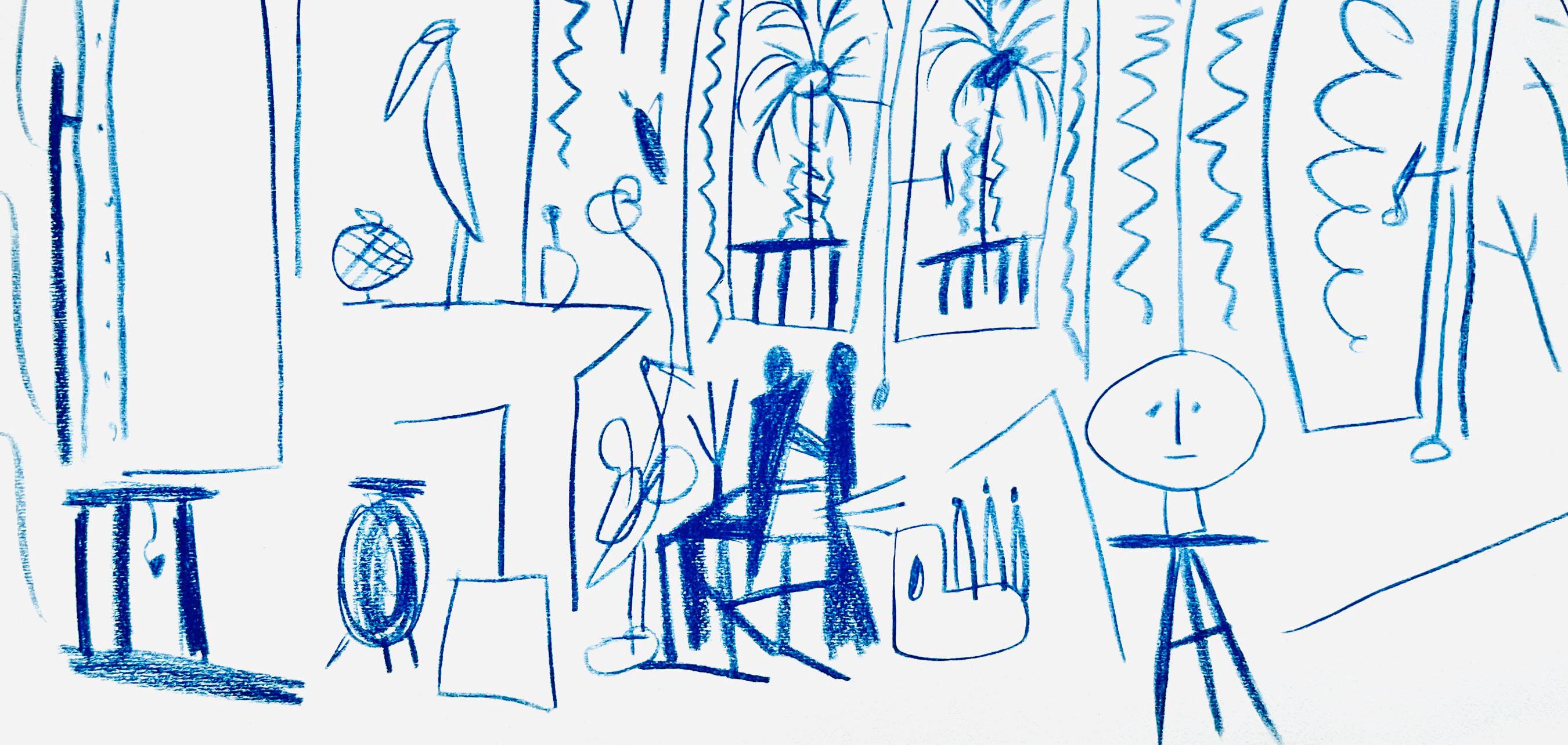 Pablo Picasso, Composition (Cramer 101), Carnet de la Californie, Limited Edition Lithograph