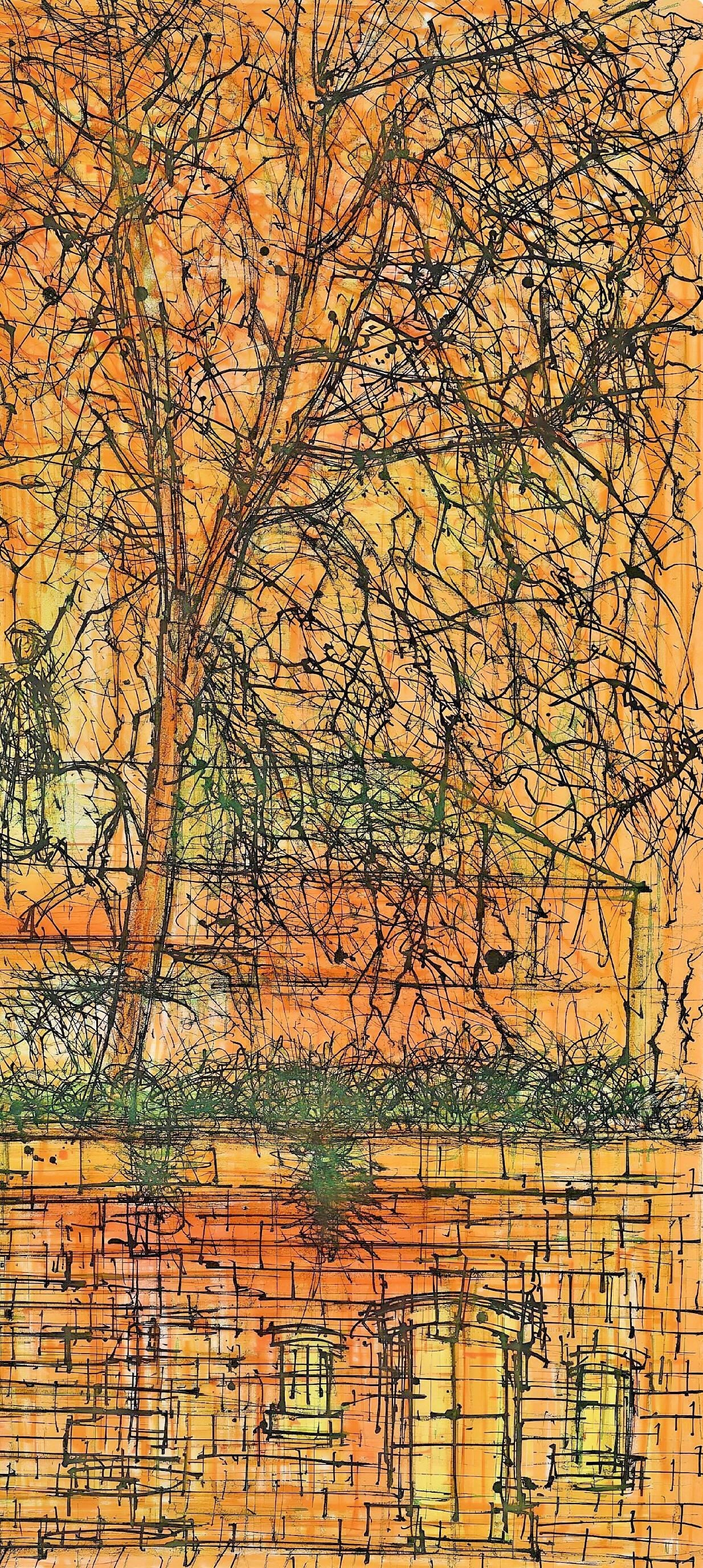 Jean Carzou, Homme à cheval, Regards sur Paris, Limited Edition Lithograph