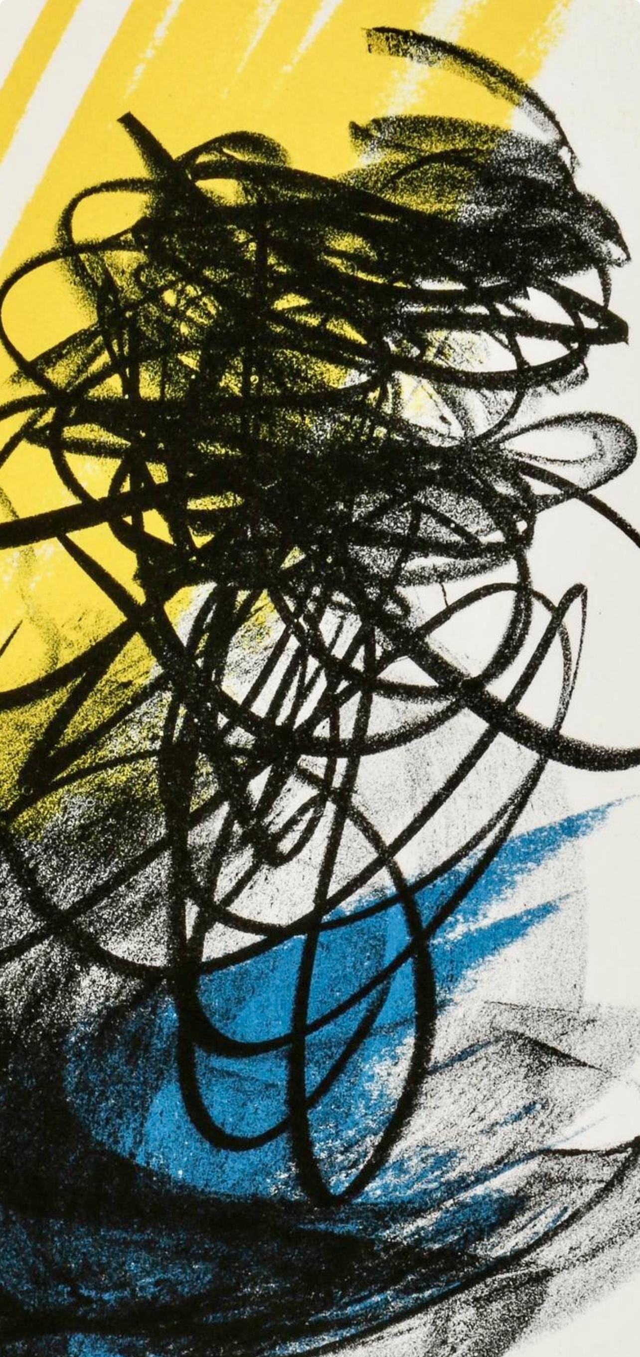 Hans Hartung, Composition, San Lazzaro et ses Amis, XXe Siècle, Limited Edition Lithograph
