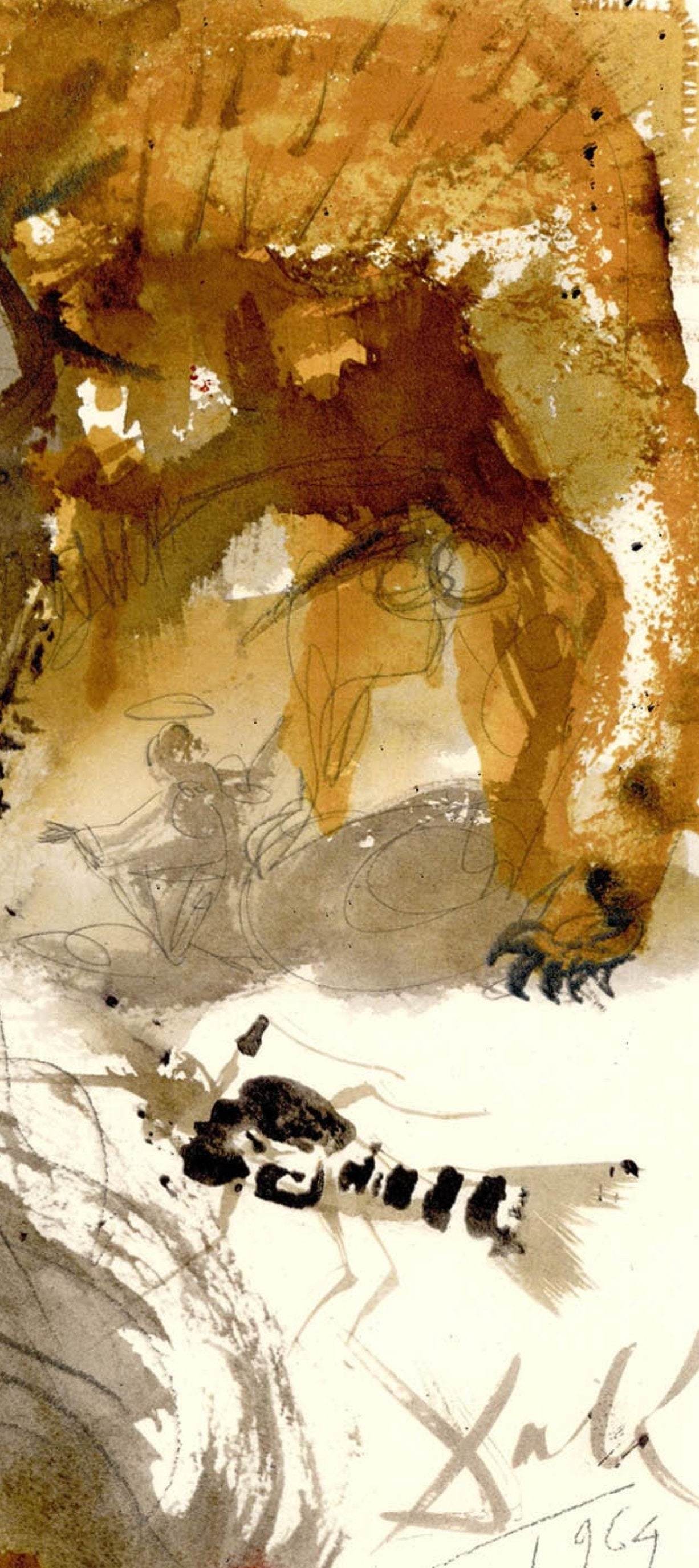Salvador Dali, Composition (Michler/Löpsinger 1600; Field 69-3), Biblia Sacra, Limited Edition Lithograph