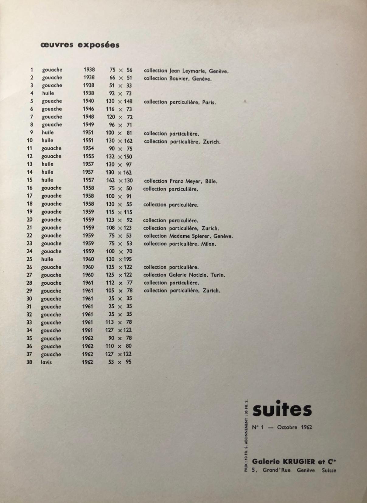 Geer Van Velde, Composition, Suites nº1, Limited Edition Lithograph