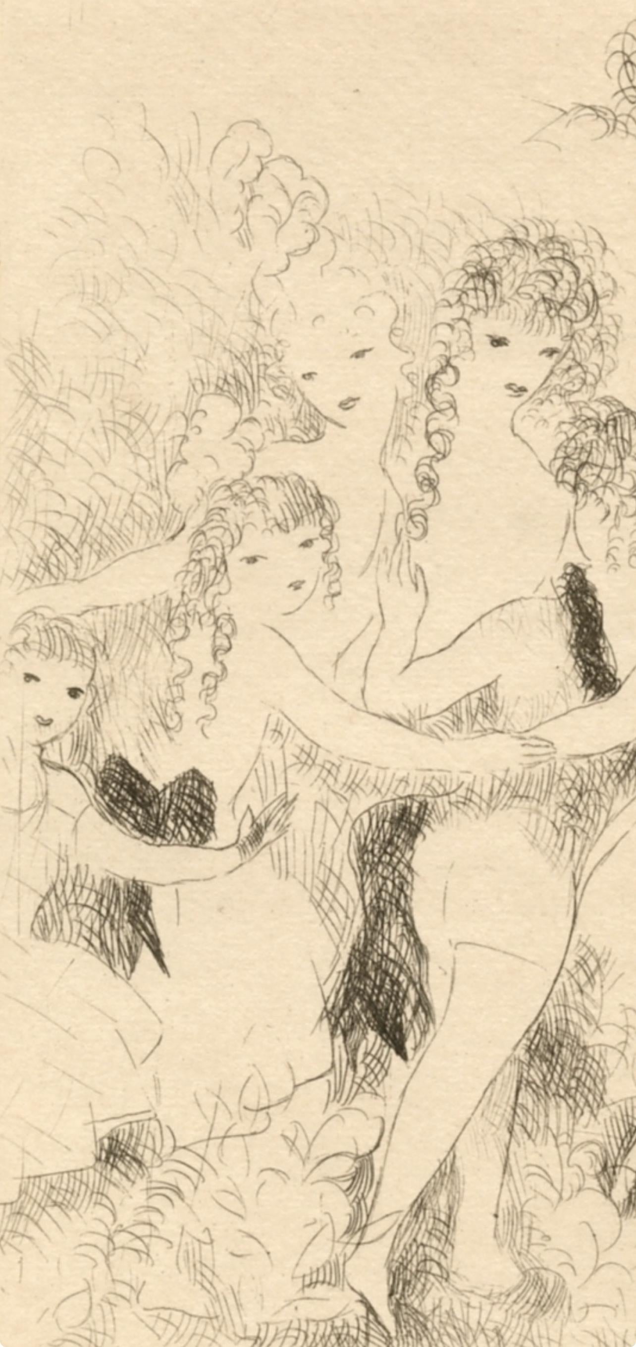 Marie Laurencin, La Ronde, Dix filles dans un pré, Limited Edition Etching