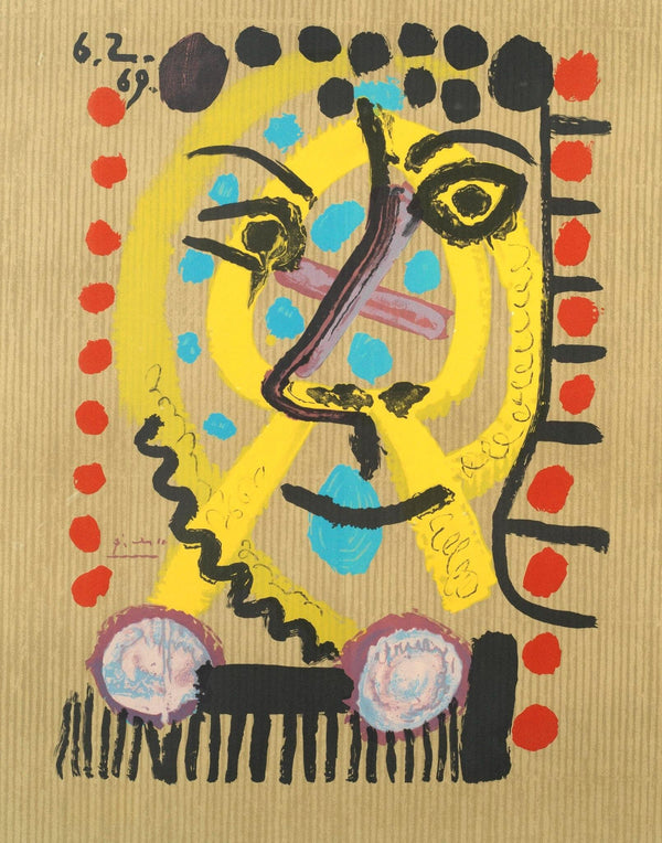 Pablo Picasso, Composition (Orozco 207-261), Vingt-Neuf Portraits Imaginaires, Limited Edition Lithograph
