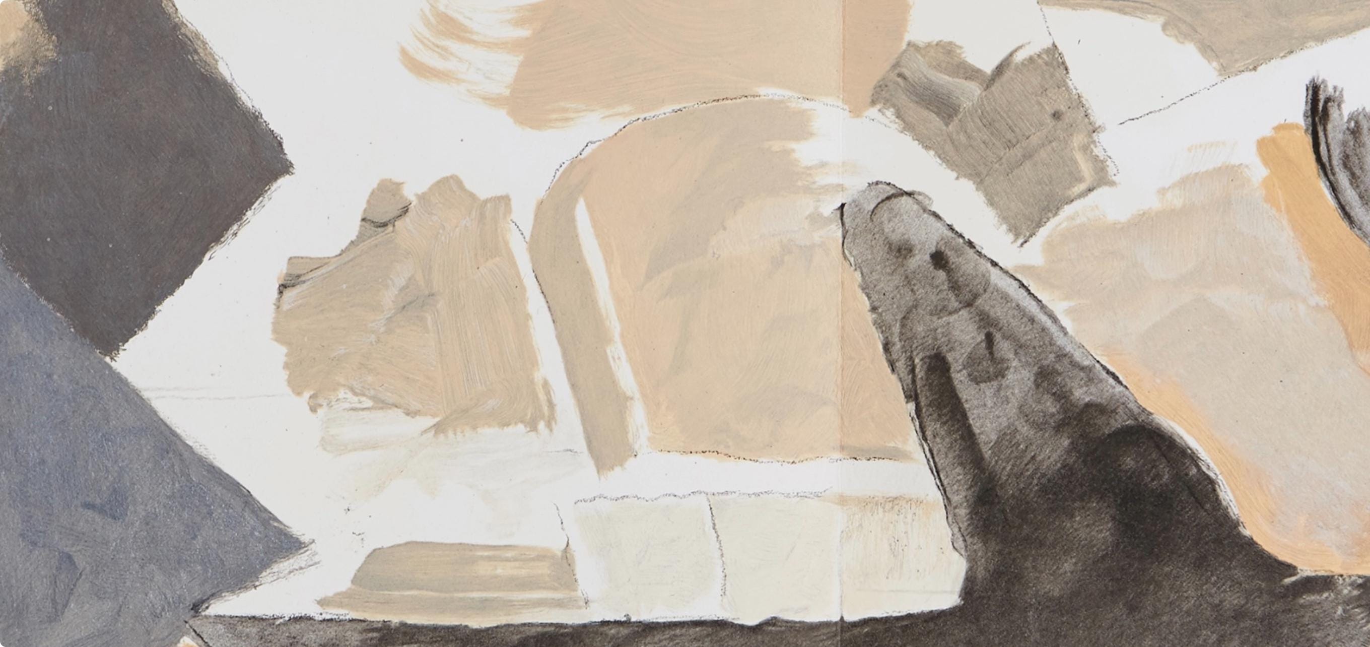 Georges Braque, Composition, Derrière le miroir, Limited Edition Lithograph