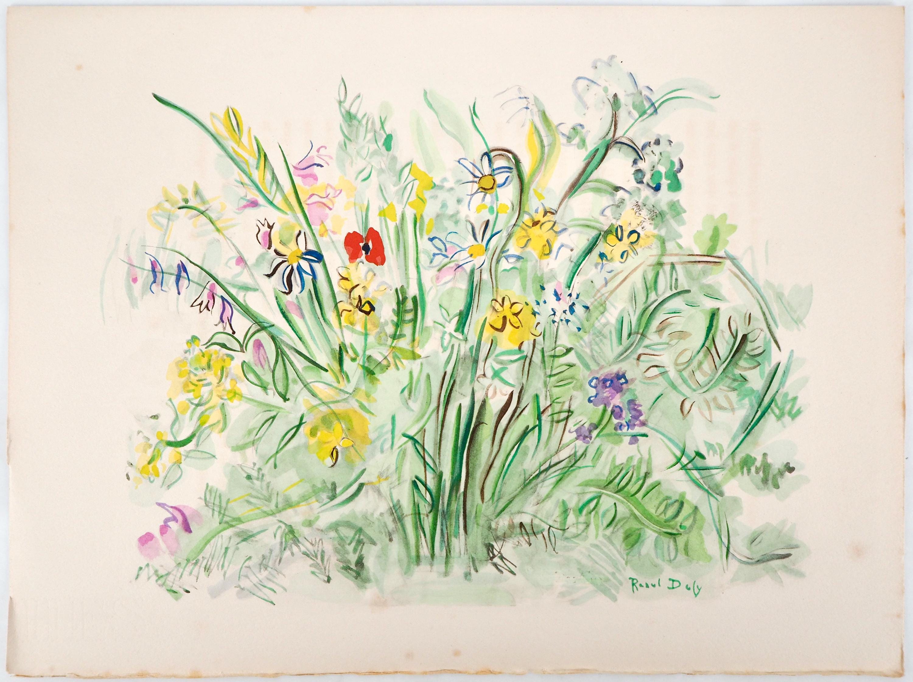 Raoul Dufy, Composition, Eaux-de-vie, Esprit de la fleur et du fruit, Limited Edition Lithograph