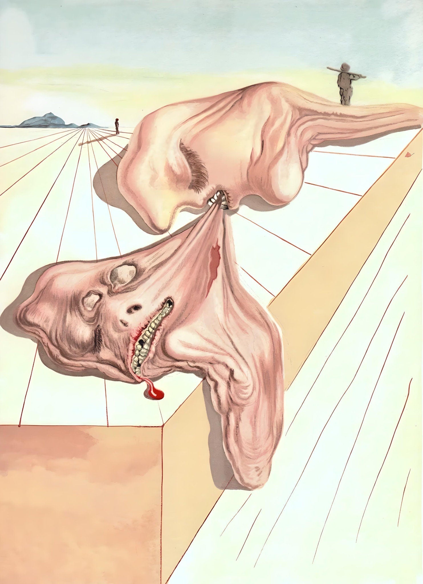 Salvador Dali, Gianni Schicchi’s Bite (Michler/Löpsinger 1039-1138; Field 189-200), La Divine Comédie, Limited Edition Woodcut