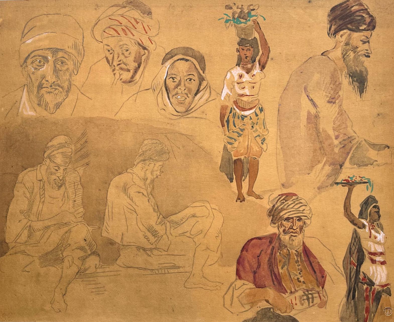 Eugène Delacroix, Composition, Trente et un Dessins et Aquarelles du Maroc, Limited Edition Lithograph