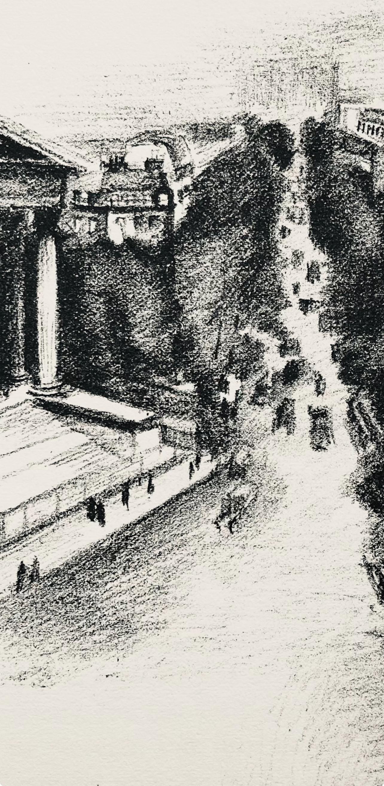 Robert Delaunay, La Madeleine et les Boulevard (Habasque 720-728), Allo! Paris!, Limited Edition Lithograph