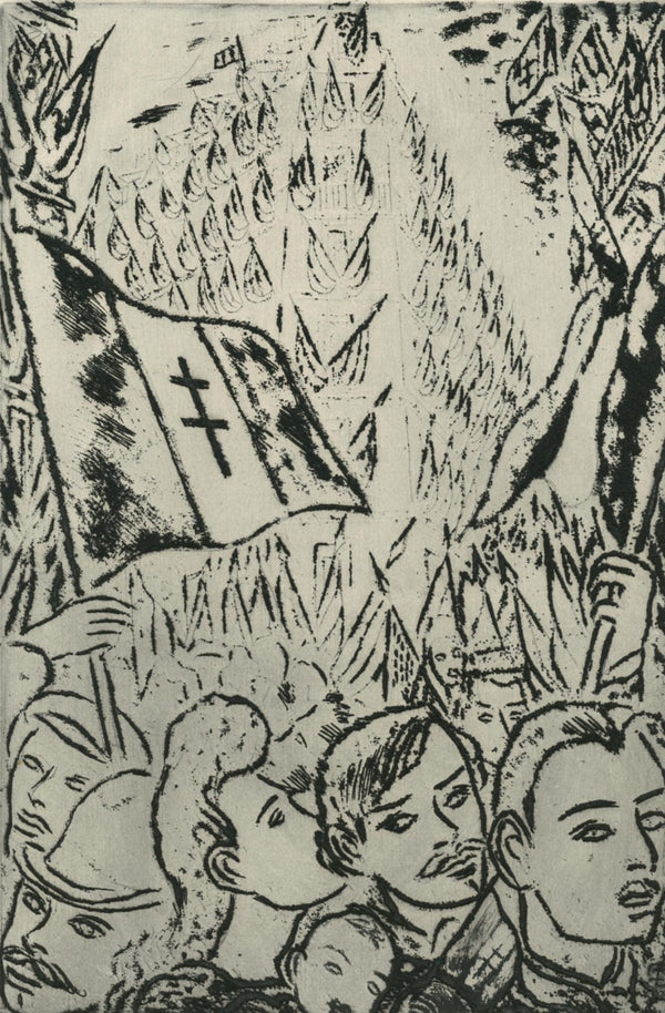 Louis Touchagues, Composition, Jours de gloire, Histoire de la libération de Paris, Limited Edition Etching