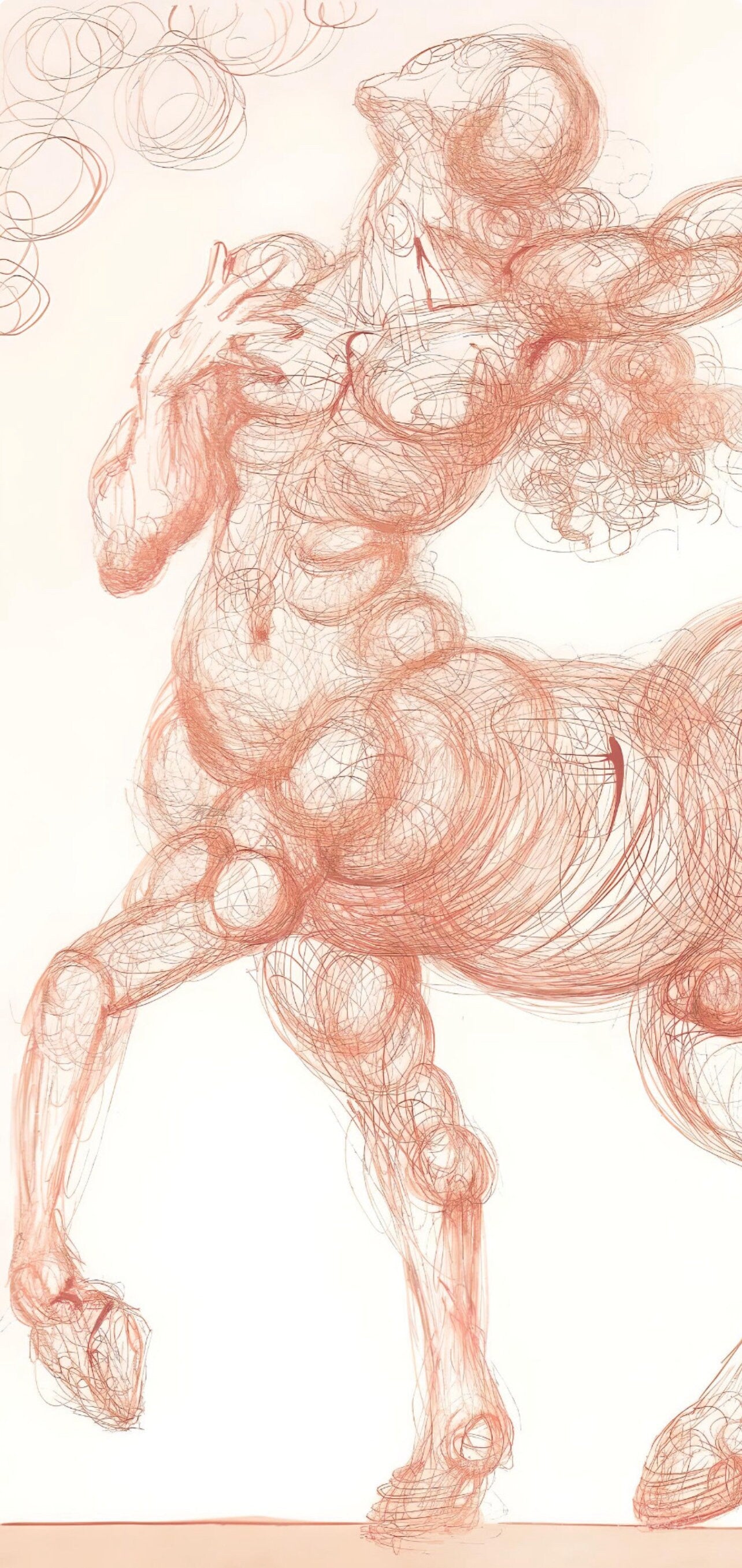 Salvador Dali, The Centaur (Michler/Löpsinger 1039-1138; Field 189-200), La Divine Comédie, Limited Edition Woodcut