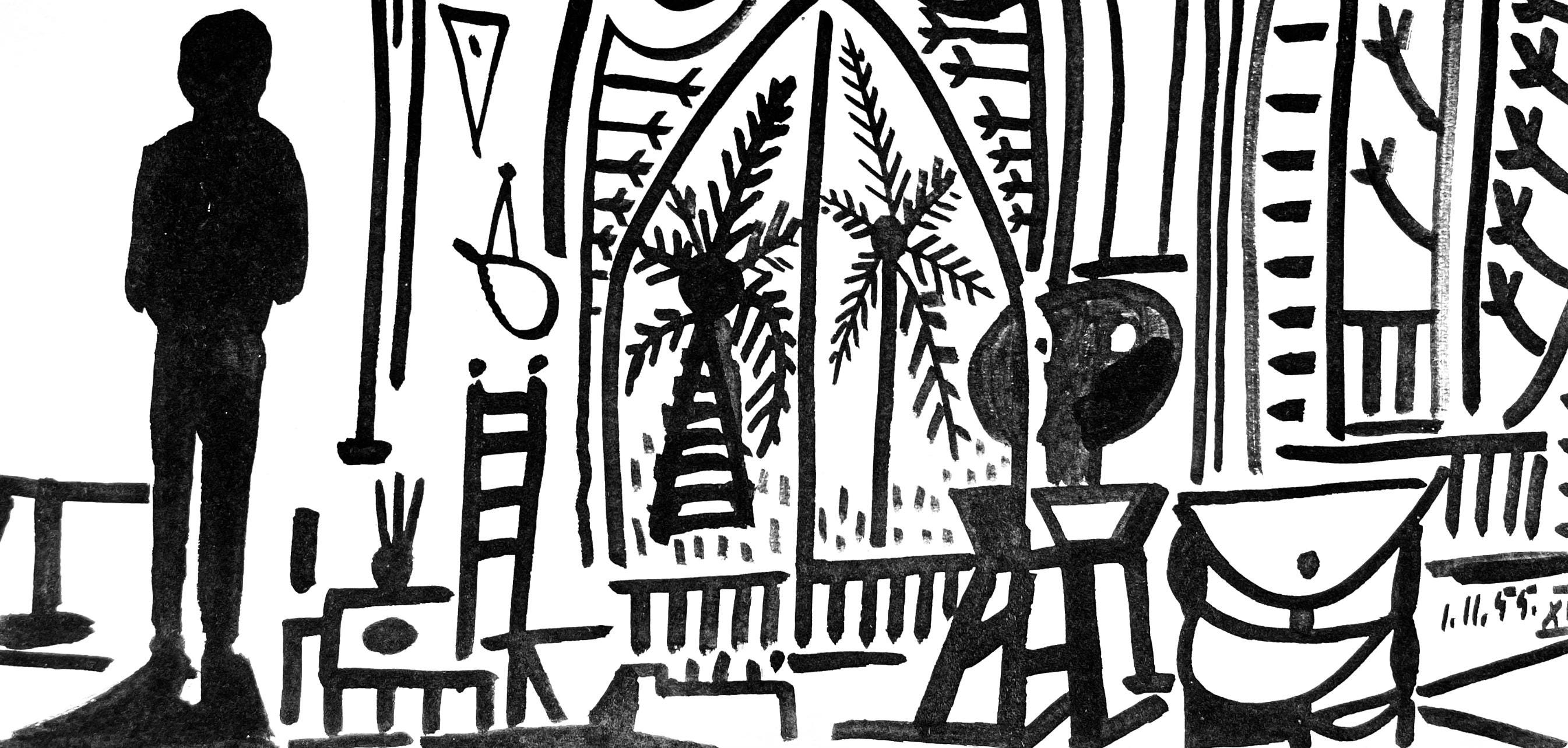 Pablo Picasso, Composition (Cramer 101), Carnet de la Californie, Limited Edition Lithograph