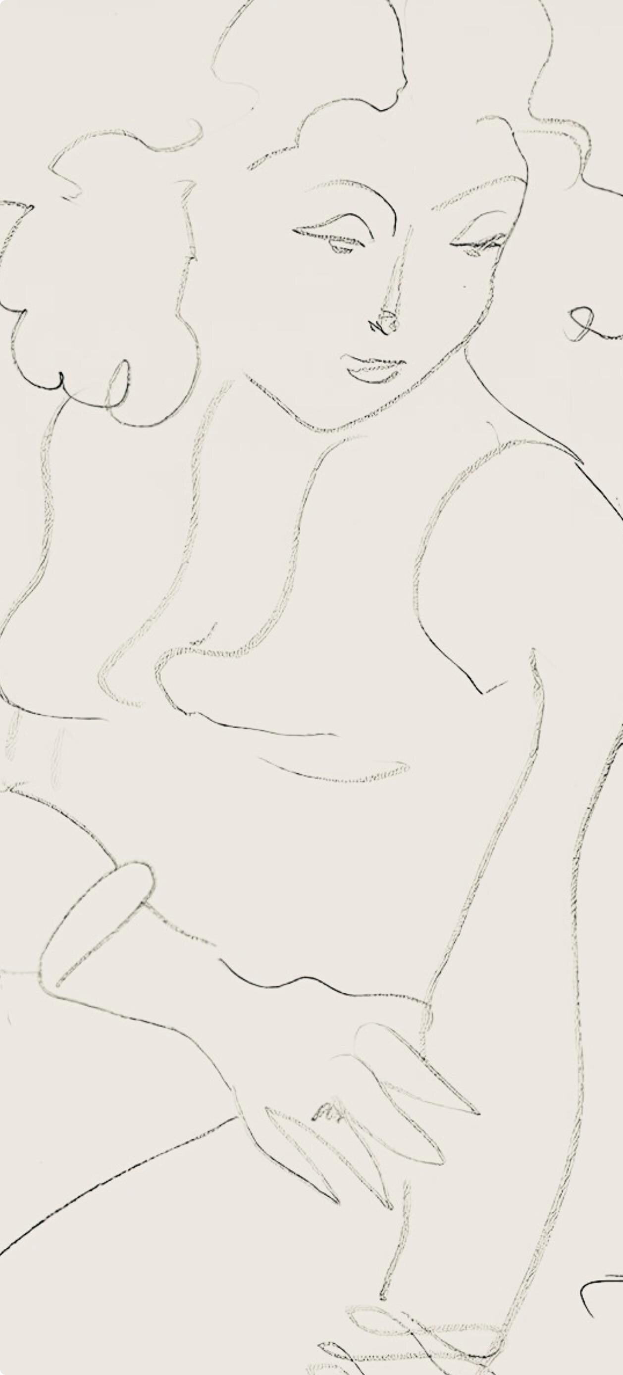 Henri Matisse, Série E, var. 2 (Duthuit 9), Henri Matisse, Dessins, Thèmes et variations, Limited Edition Lithograph