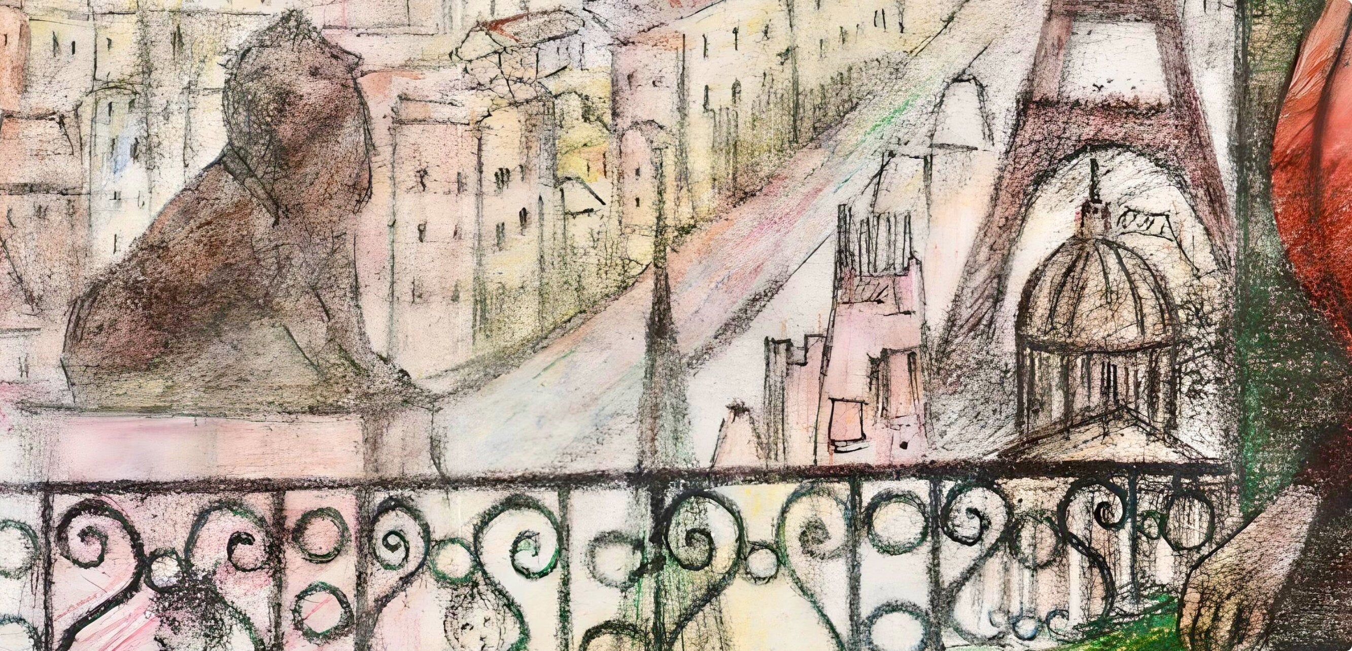 Edouard Goerg, Du balcon, Au Temps de Paris Seine, Limited Edition Lithograph