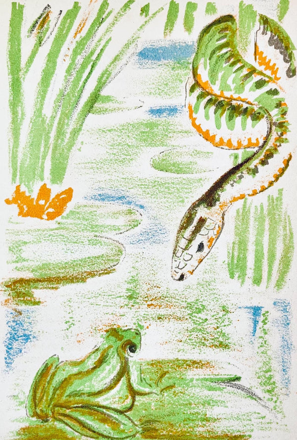 Maurice Mourlot, Composition, de Goupil a Margot, Histoires De Bêtes, Limited Edition Lithograph