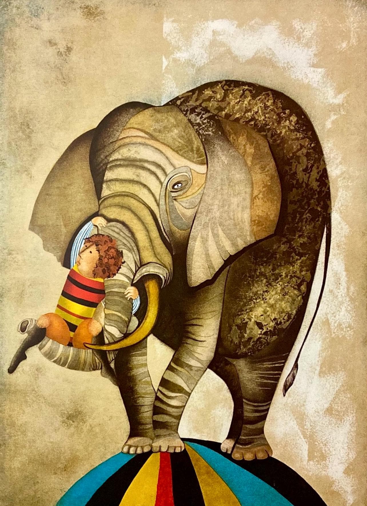 Graciela Rodo Boulanger, An Elephant for Kris, Original Edition Offset Lithograph