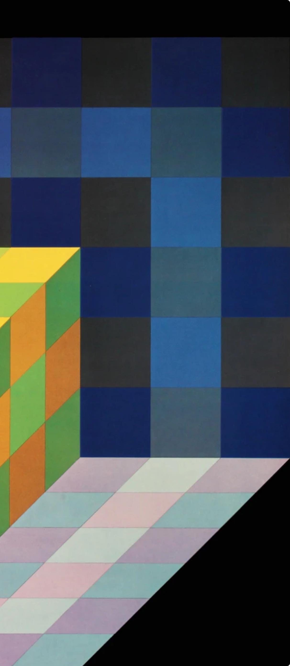 Victor Vasarely, Composition, Progressions I, Limited Edition Héliogravure