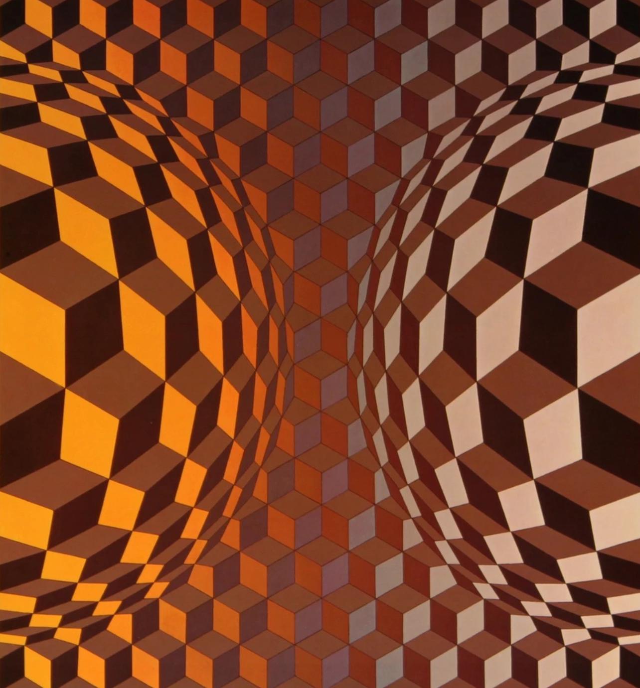 Victor Vasarely, Composition, CTA 102, Limited Edition Héliogravure