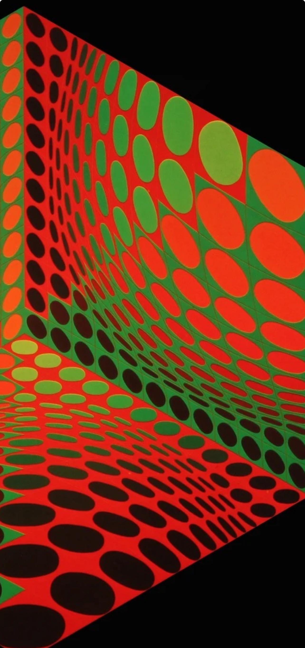 Victor Vasarely, Composition, Hexagone, Limited Edition Héliogravure