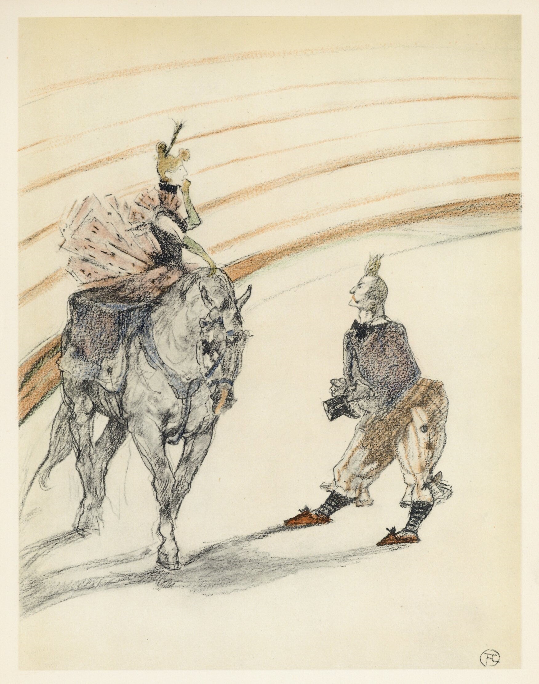 Henri de Toulouse-Lautrec, Ecuyere de panneau, The Circus by Toulouse-Lautrec, Limited Edition Lithograph