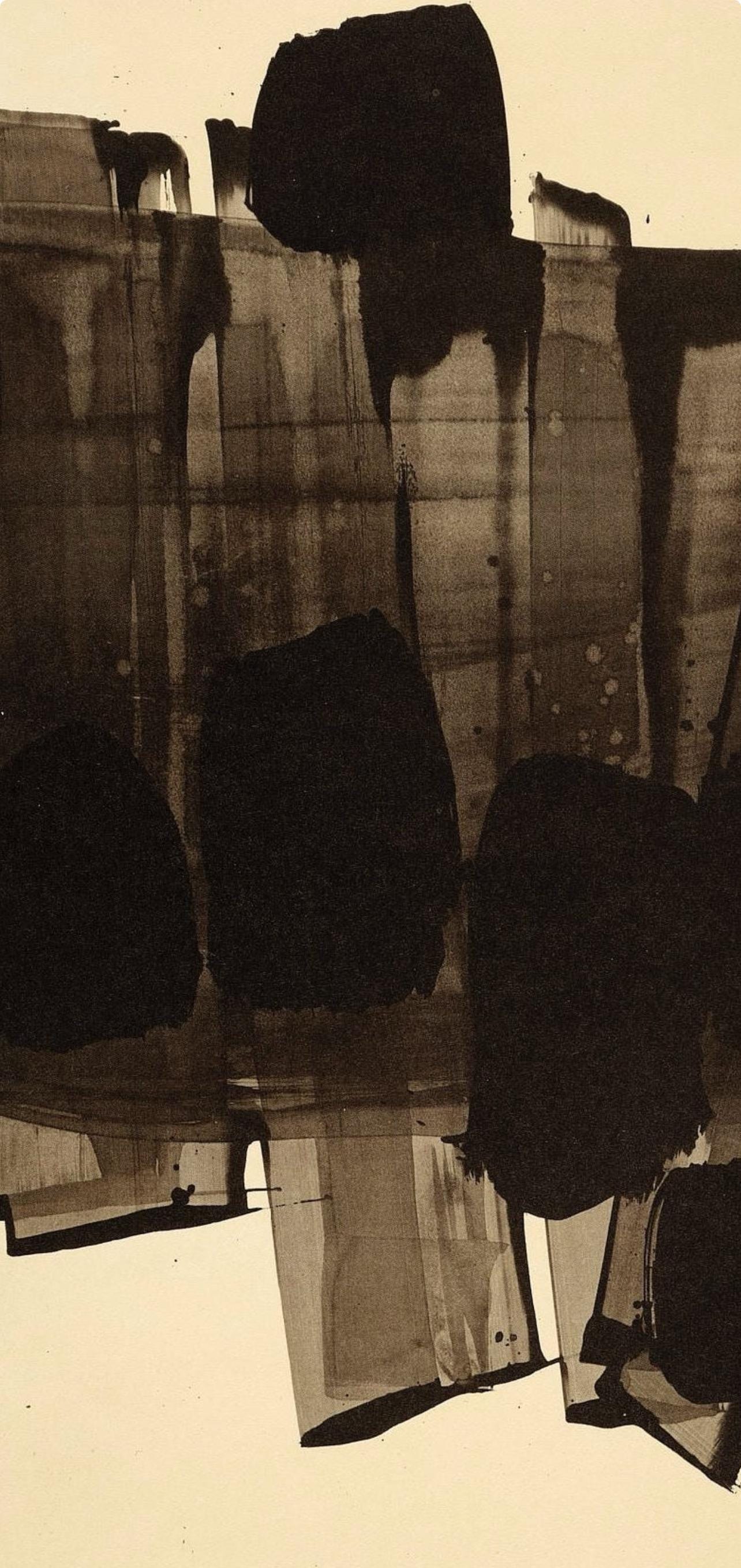 Pierre Soulages, Composition, Pierre Soulages, Peintres d'aujourd'hui, Limited Edition Lithograph