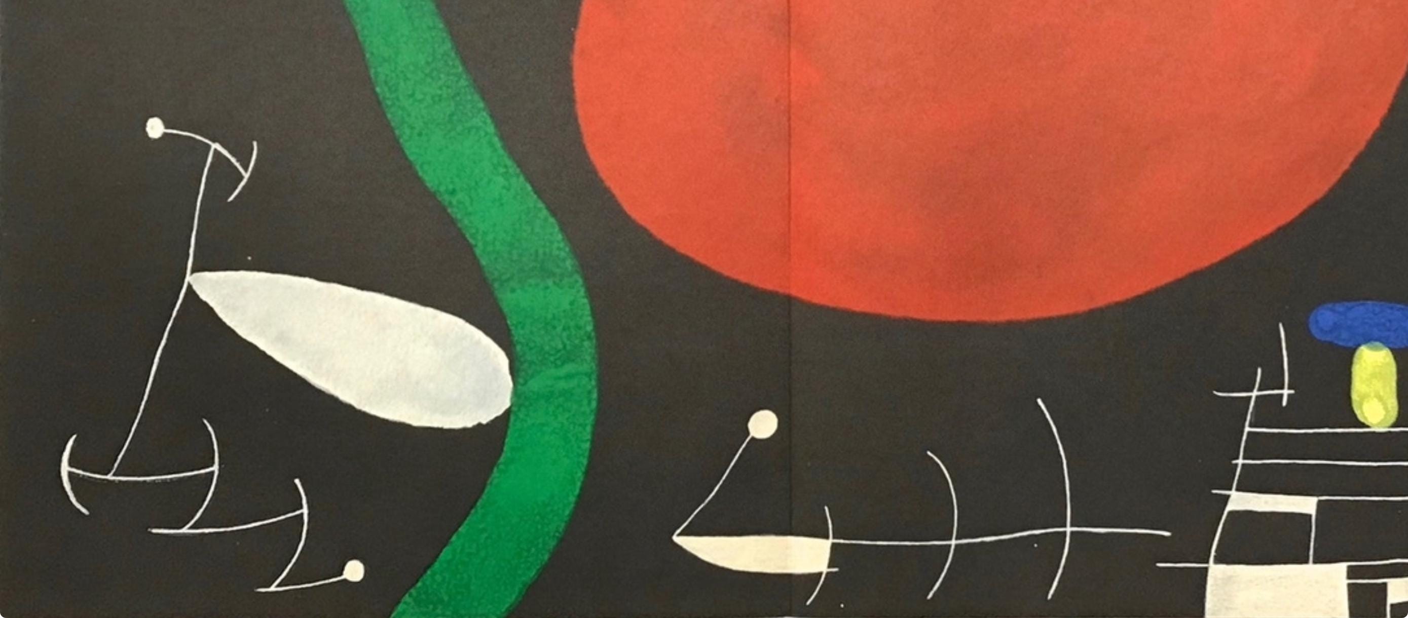 Joan Miró, Composition (Cramer 112; Mourlot 439-442), Derrière le miroir, Limited Edition Lithograph