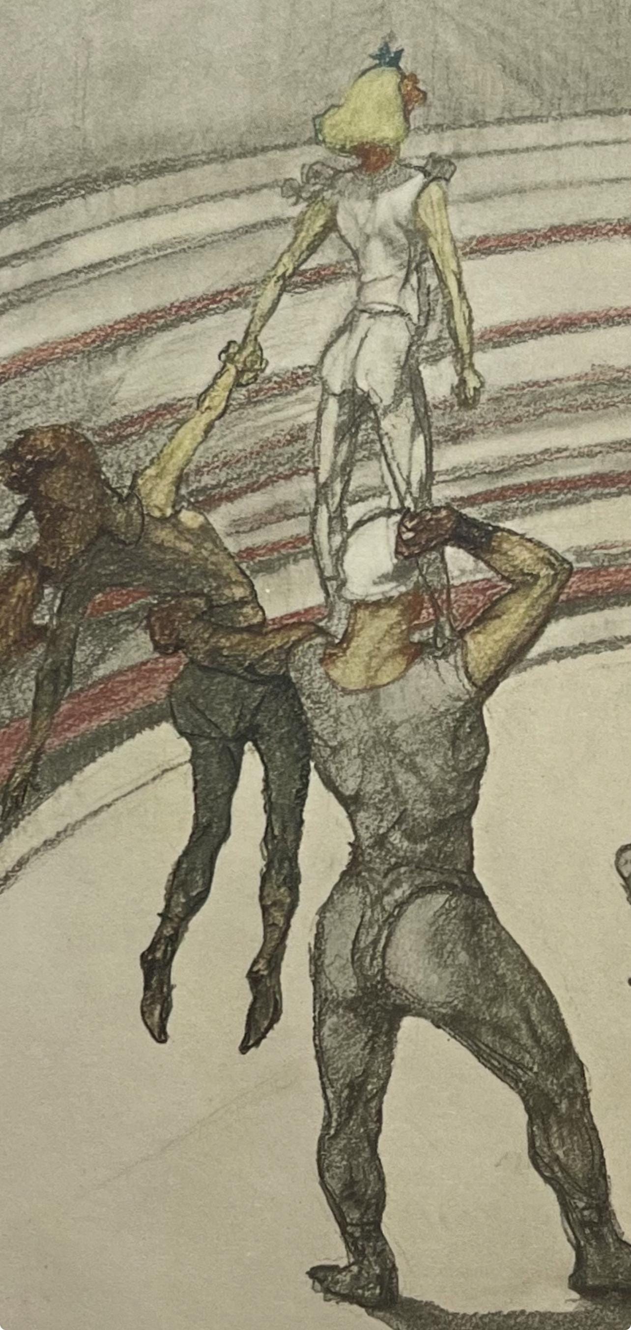Henri de Toulouse-Lautrec, Circus Acrobats, Henri de Toulouse-Lautrec, At the Circus, Limited Edition Lithograph