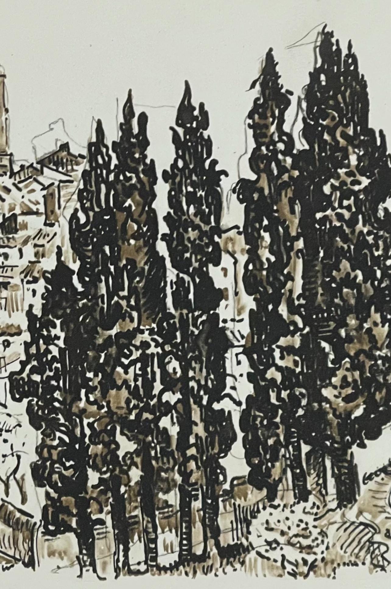 Paul Signac, St-Paul-de-Vence, Signac Dessins, Limited Edition Lithograph