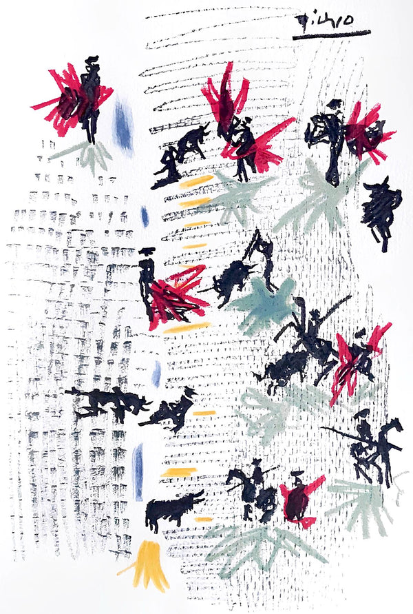 Pablo Picasso, Composition, Chant funèbre pour Ignacio Sanchez Mejías, Limited Edition Lithograph