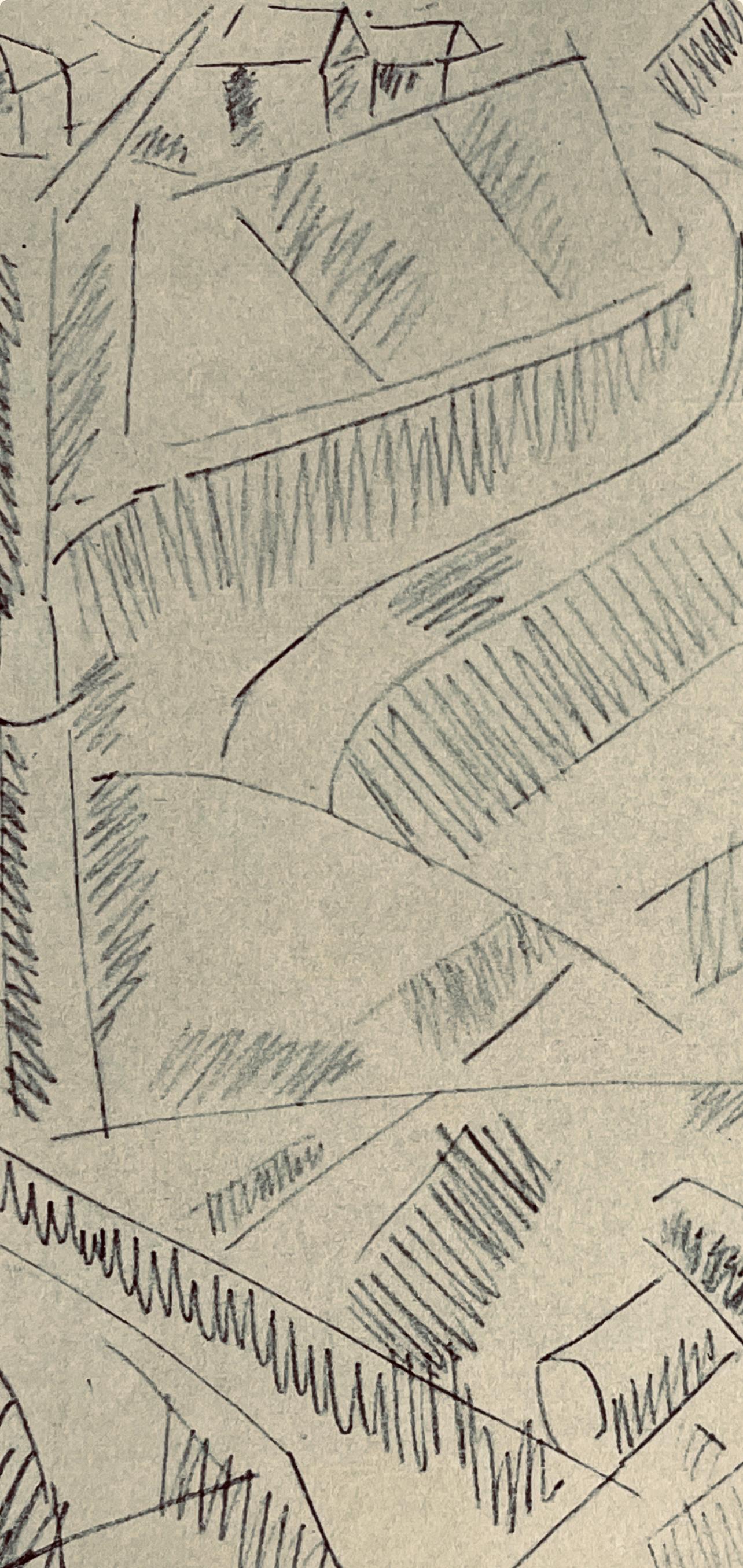 Fernand Léger, Paysage A Verdun, Fernand Léger, Dessins de Guerre, Limited Edition Lithograph