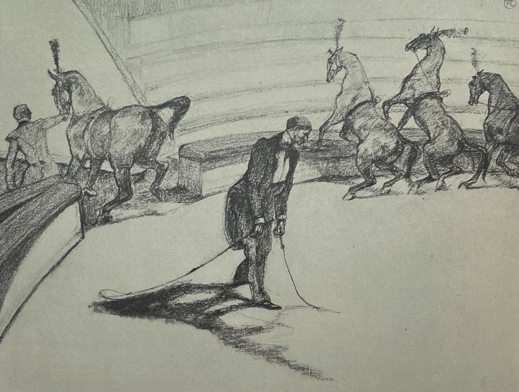 Henri de Toulouse-Lautrec, Performing Horses, Henri de Toulouse-Lautrec, At the Circus, Limited Edition Lithograph