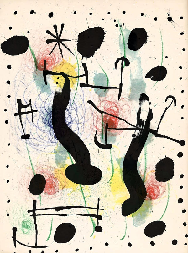 Joan Miró, Composition (Mourlot 551; Cramer 118), Derrière le miroir, Limited Edition Lithograph