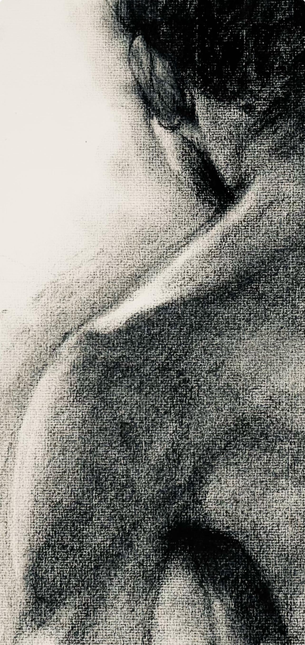 Ian Hornak, Renaissance Male Nude Figure Study, 1963, Original Drawing
