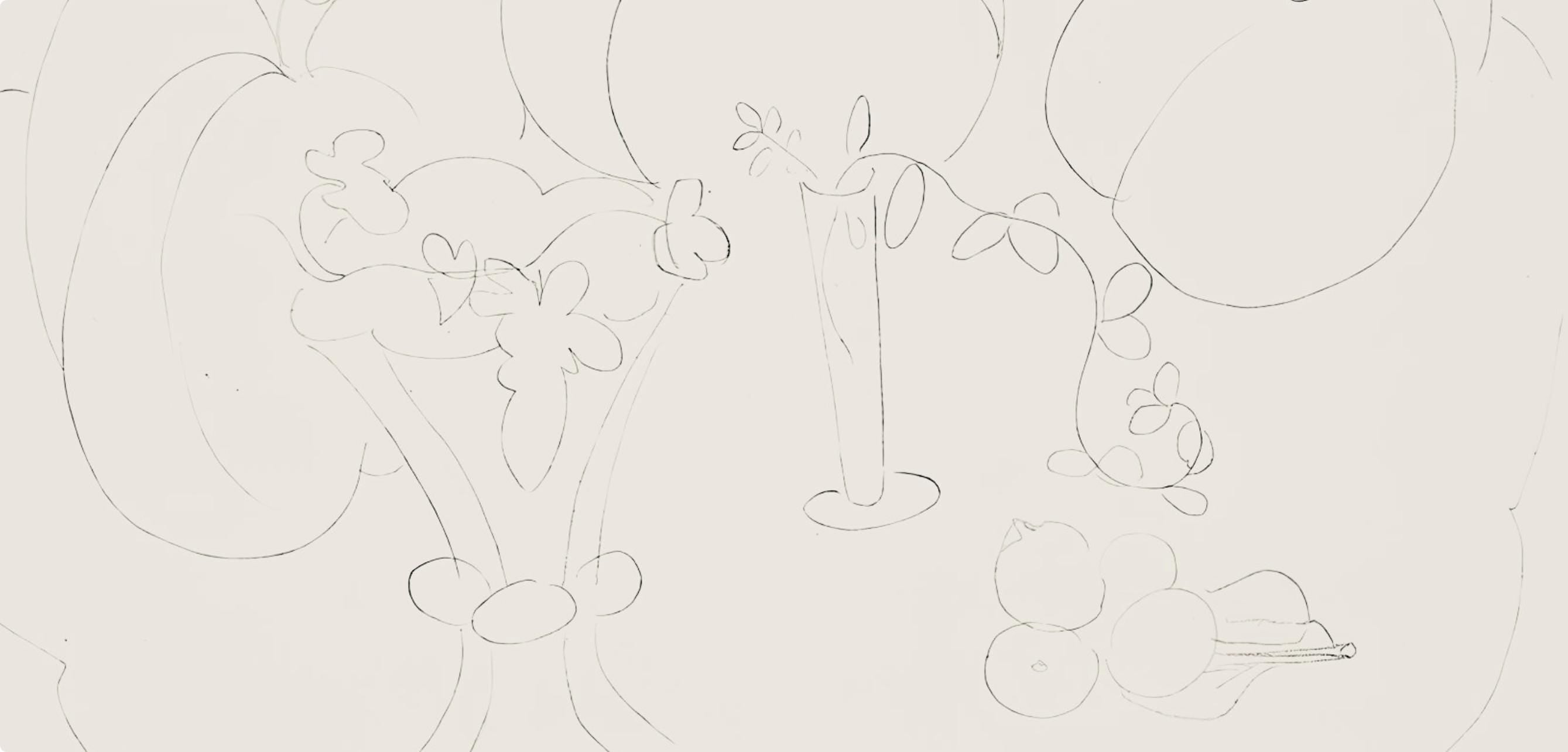 Henri Matisse, Série H, var. 11 (Duthuit 9), Henri Matisse, Dessins, Thèmes et variations, Limited Edition Lithograph