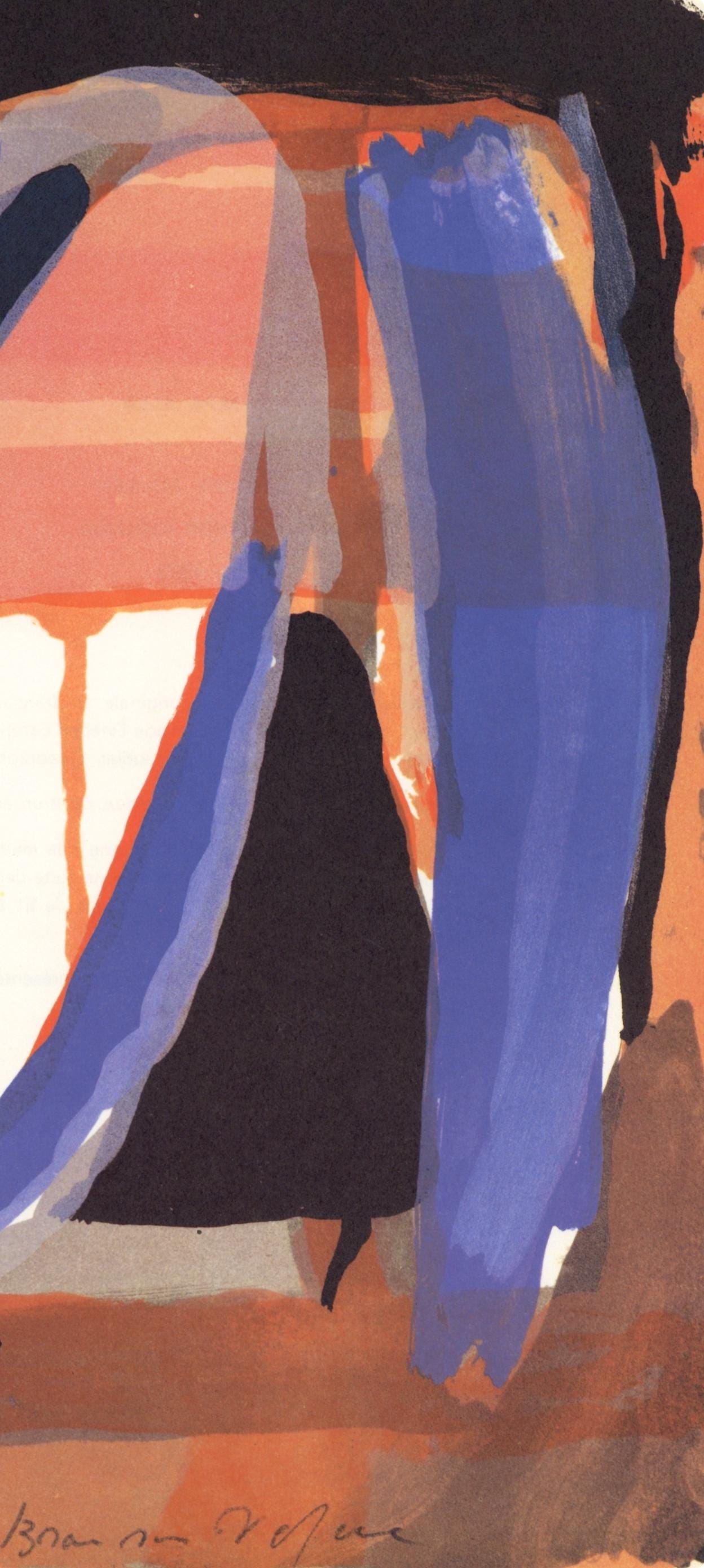 Geer Van Velde, Composition, Derrière le miroir, Limited Edition Lithograph
