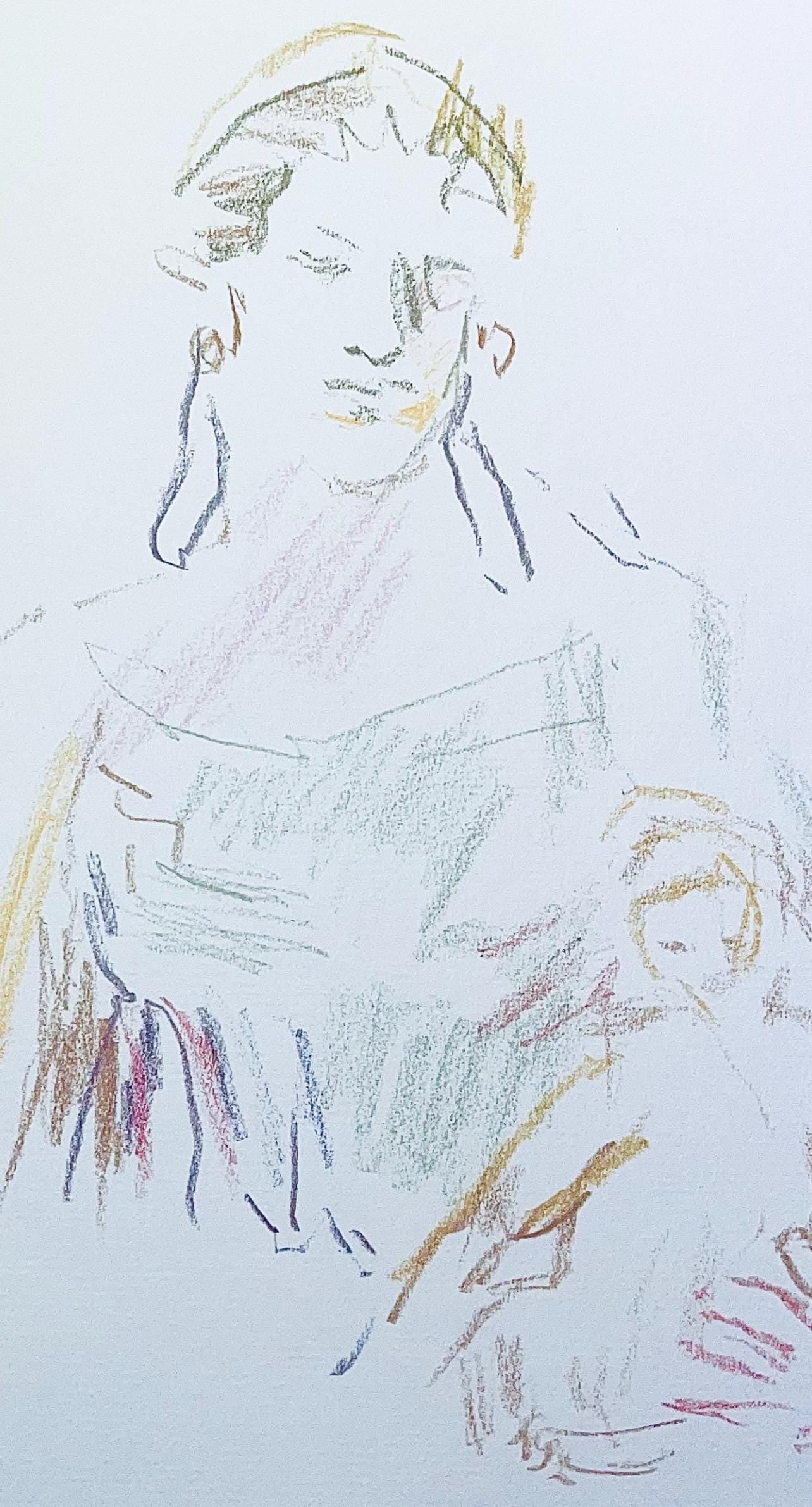 Oskar Kokoschka, Composition, Skizzenbuch der Italienischen Reise 1963, Limited Edition Lithograph