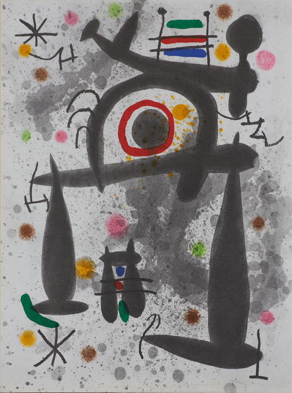 Joan Miró, Composition, Derrière le miroir, Limited Edition Lithograph