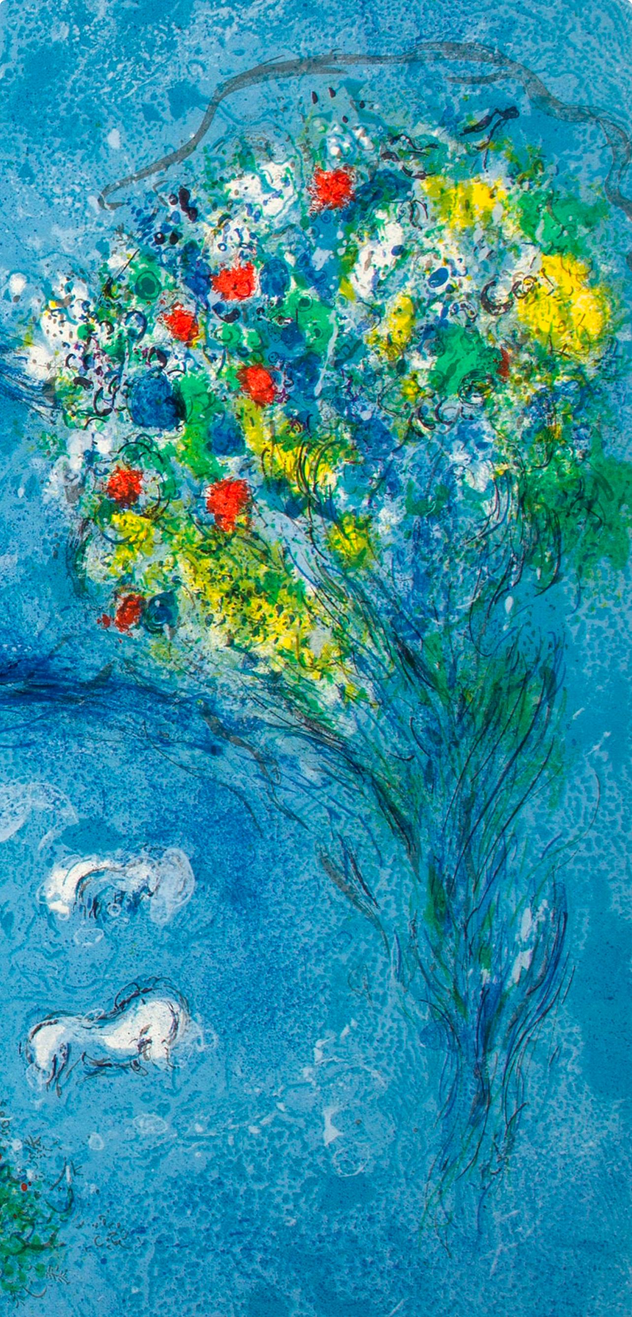 Marc Chagall, La Caverne des Nymphes, Daphnis et Chloé, Limited Edition Héliogravure