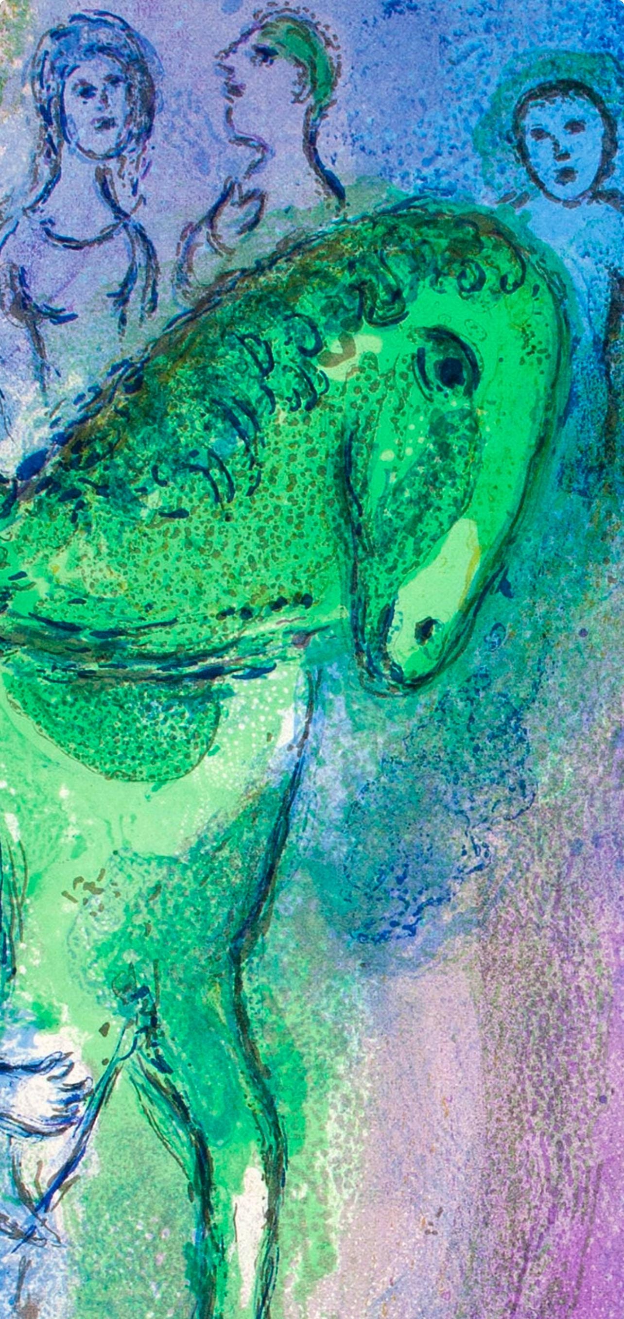 Marc Chagall, Arrivée de Dionysophane, Daphnis et Chloé, Limited Edition Héliogravure