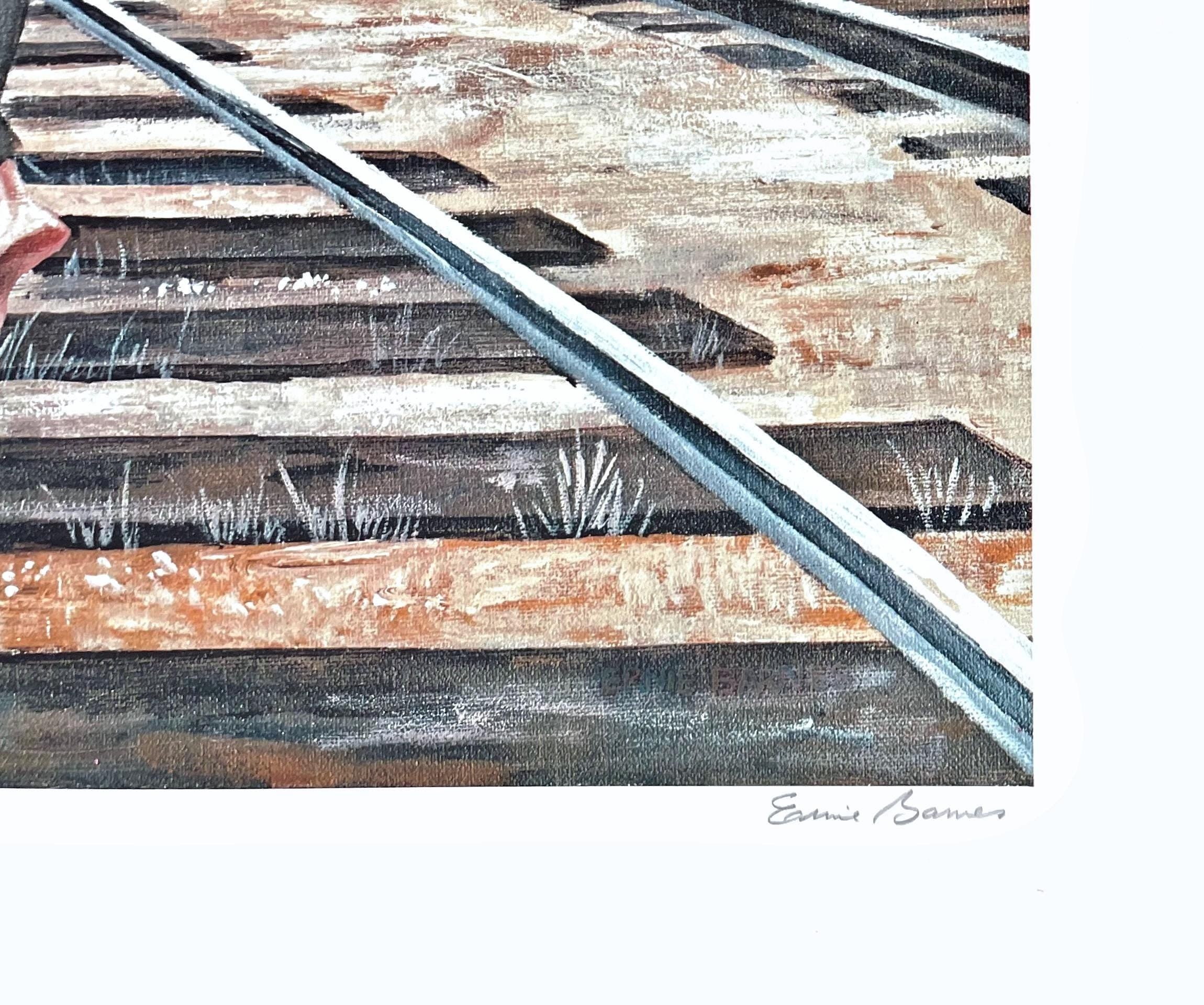 Ernie Barnes, Destination Unknown, Limited Edition Lithograph