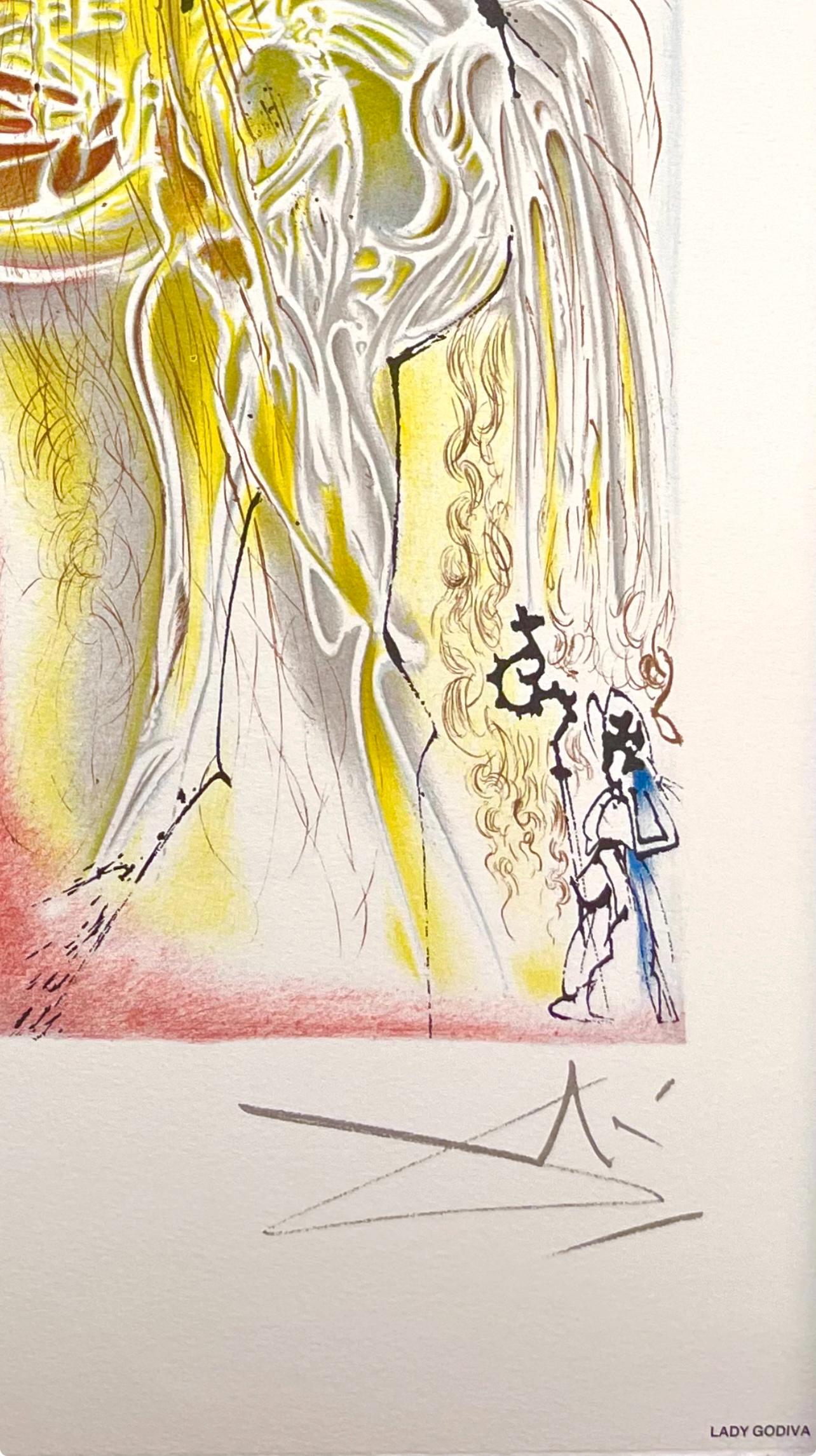 Salvador Dalí, Lady Godiva, Les Chevaux de Dalí, Limited Edition Lithograph