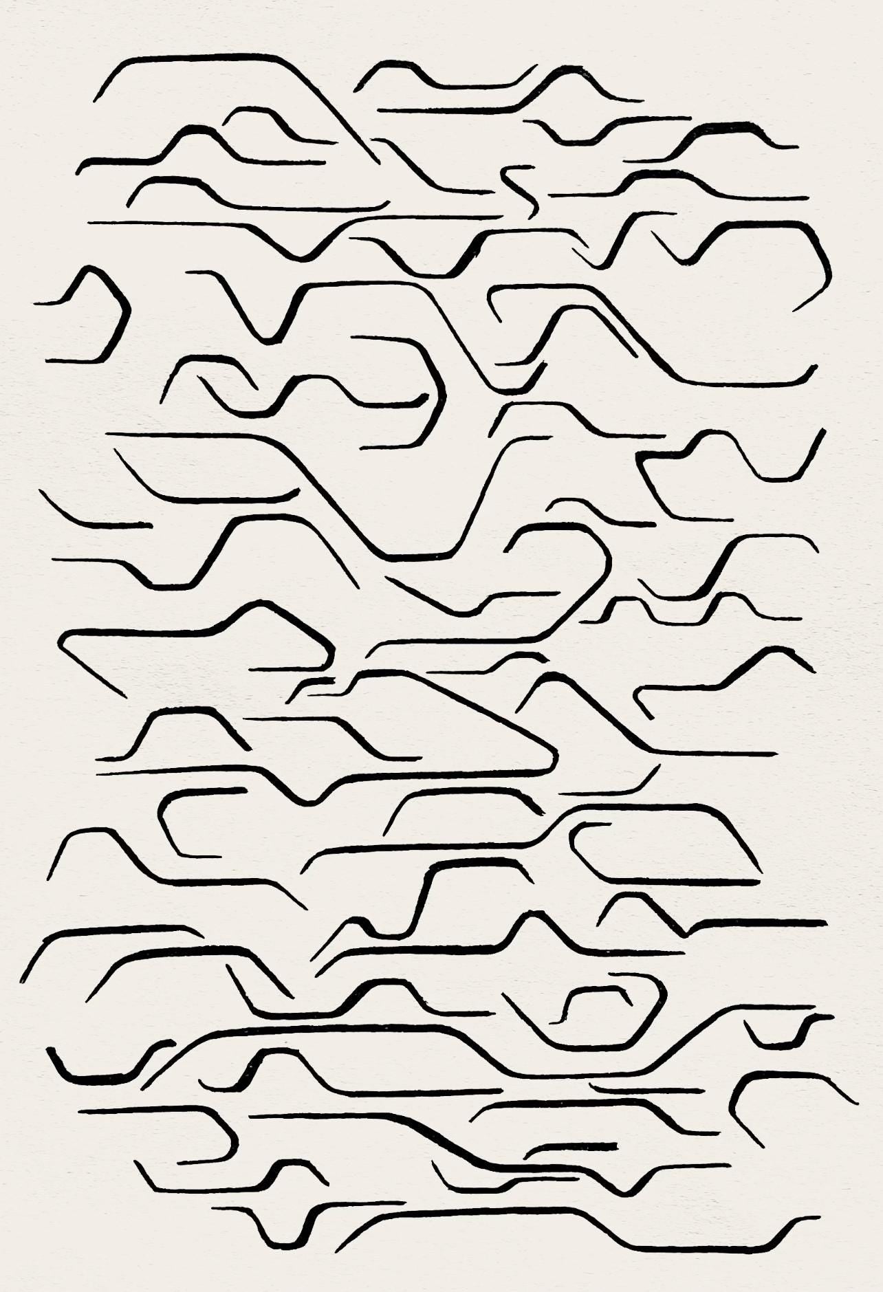 Pablo Palazuelo, Composition, Derrière le miroir, Limited Edition Lithograph